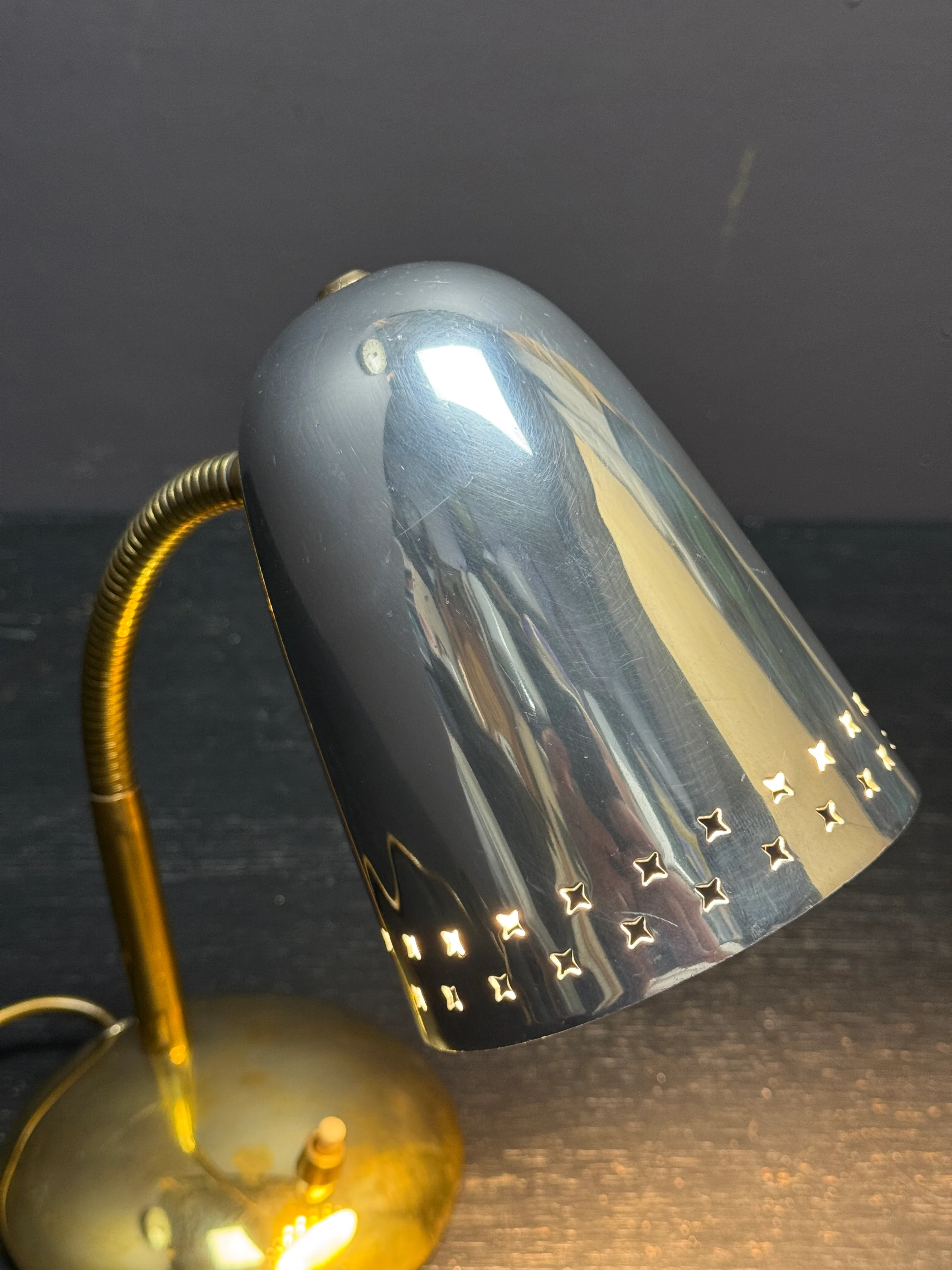 1960s Goose Neck Table Lamp By Mathieu Mategot - Image 5