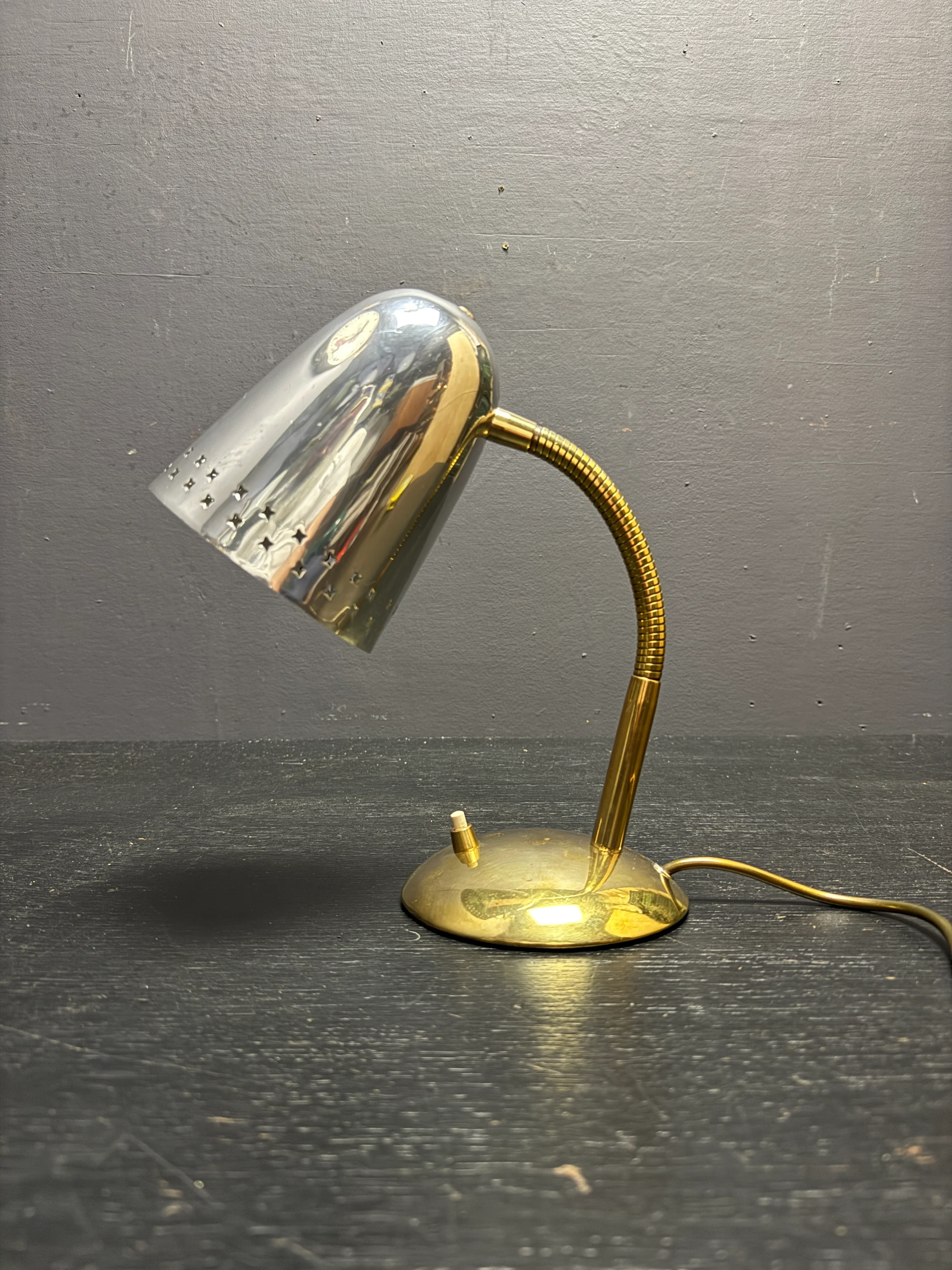 1960s Goose Neck Table Lamp By Mathieu Mategot - Image 7