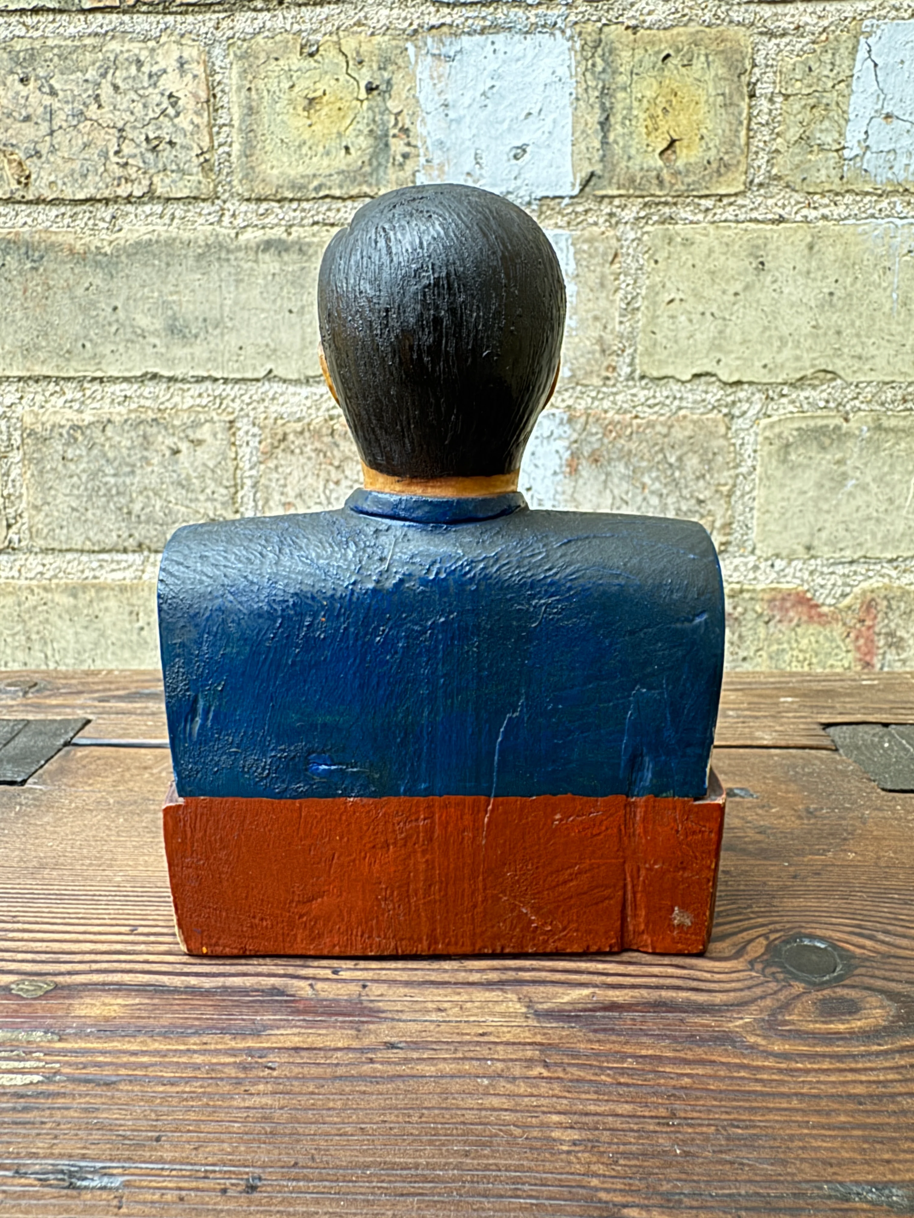 1960s Hand Carved President Kennedy Bust - Image 8