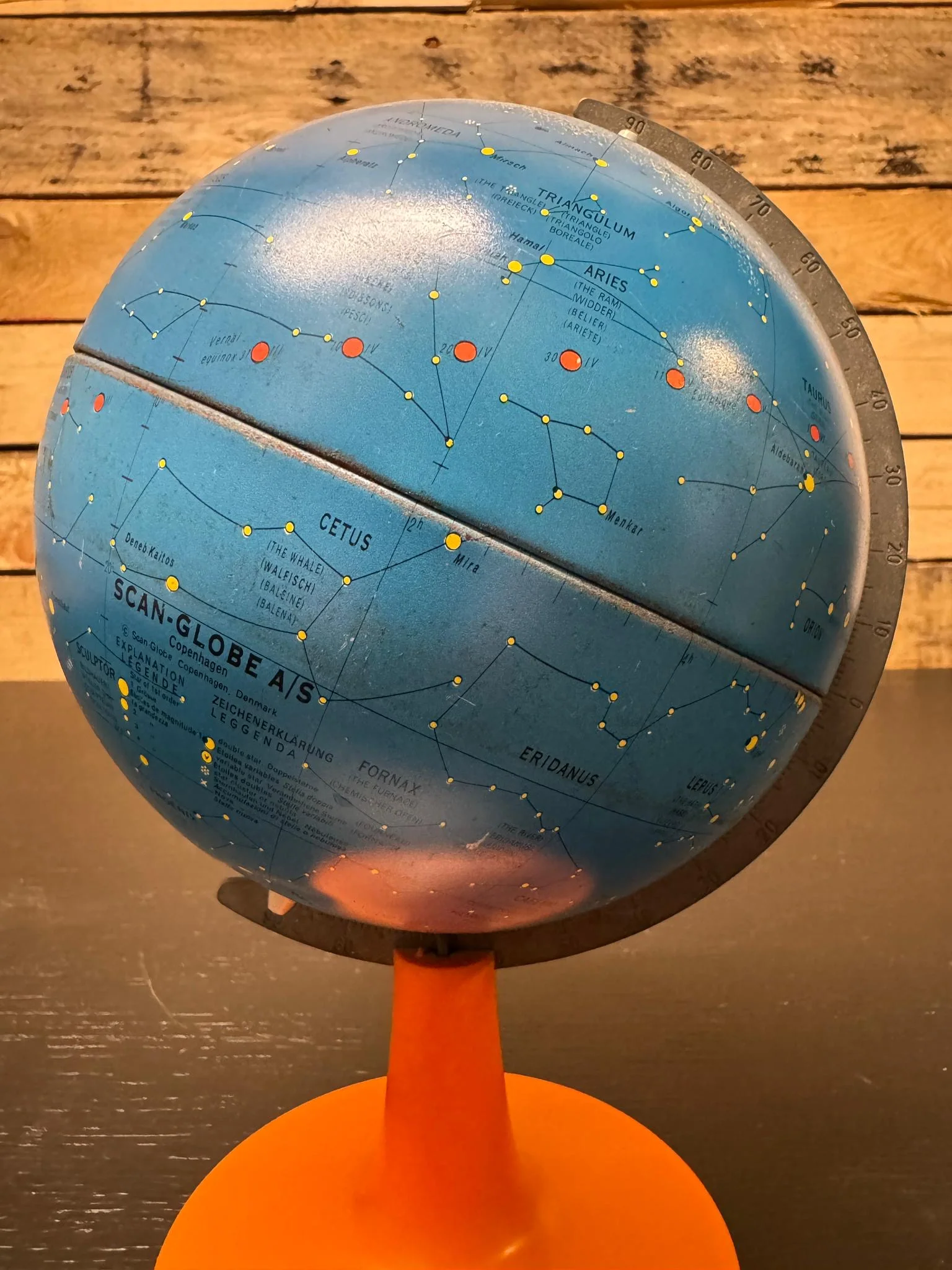 1960s Metal Celestial Table Globe By Scan Globe AS Copenhagen - Image 2