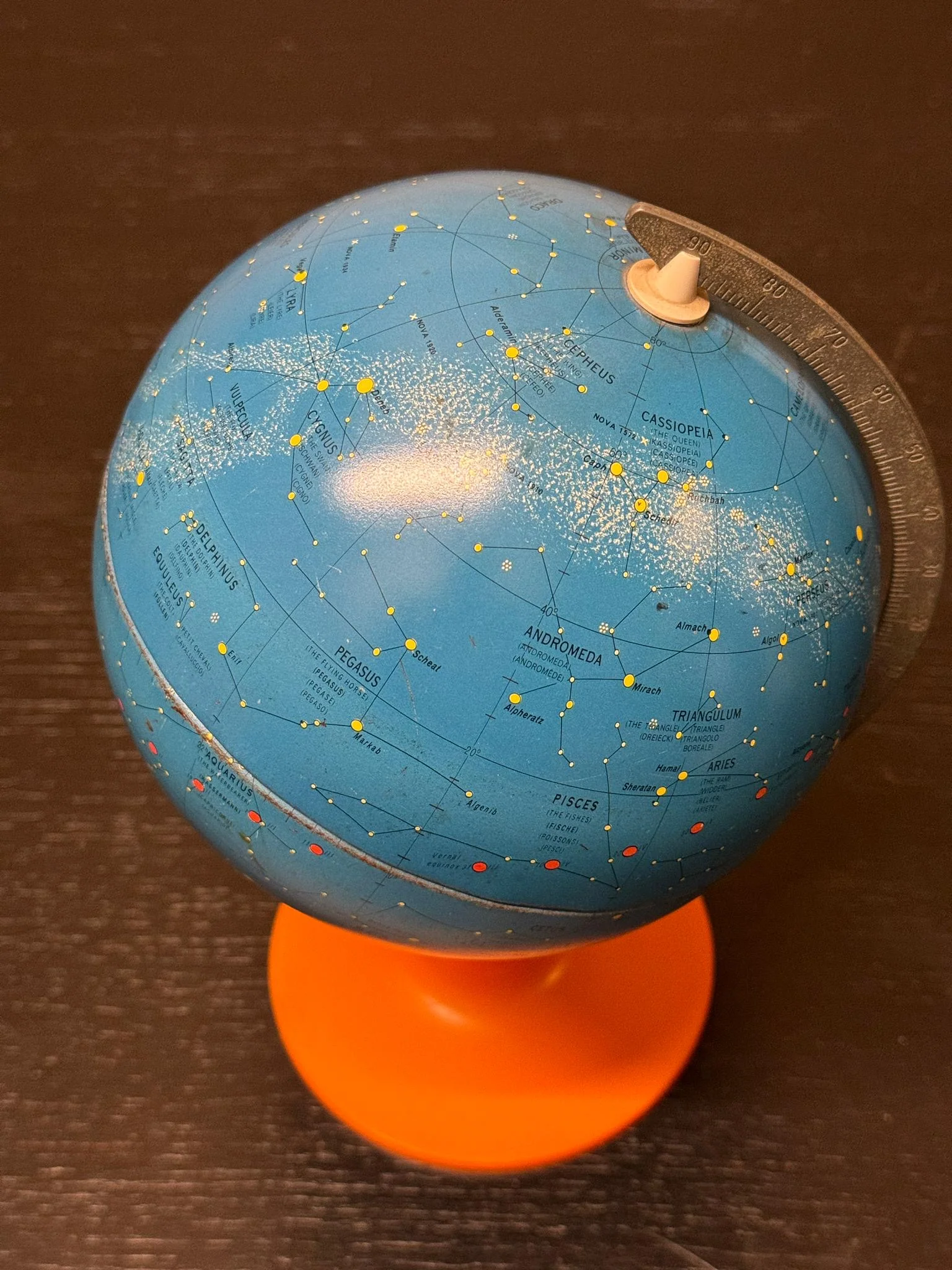 1960s Metal Celestial Table Globe By Scan Globe AS Copenhagen - Image 6