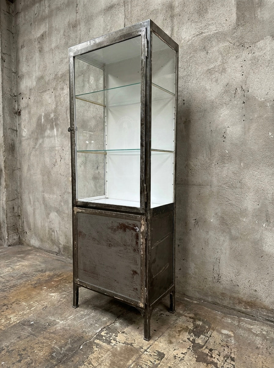 1960s Polish Steel Medical Cabinets - Image 3