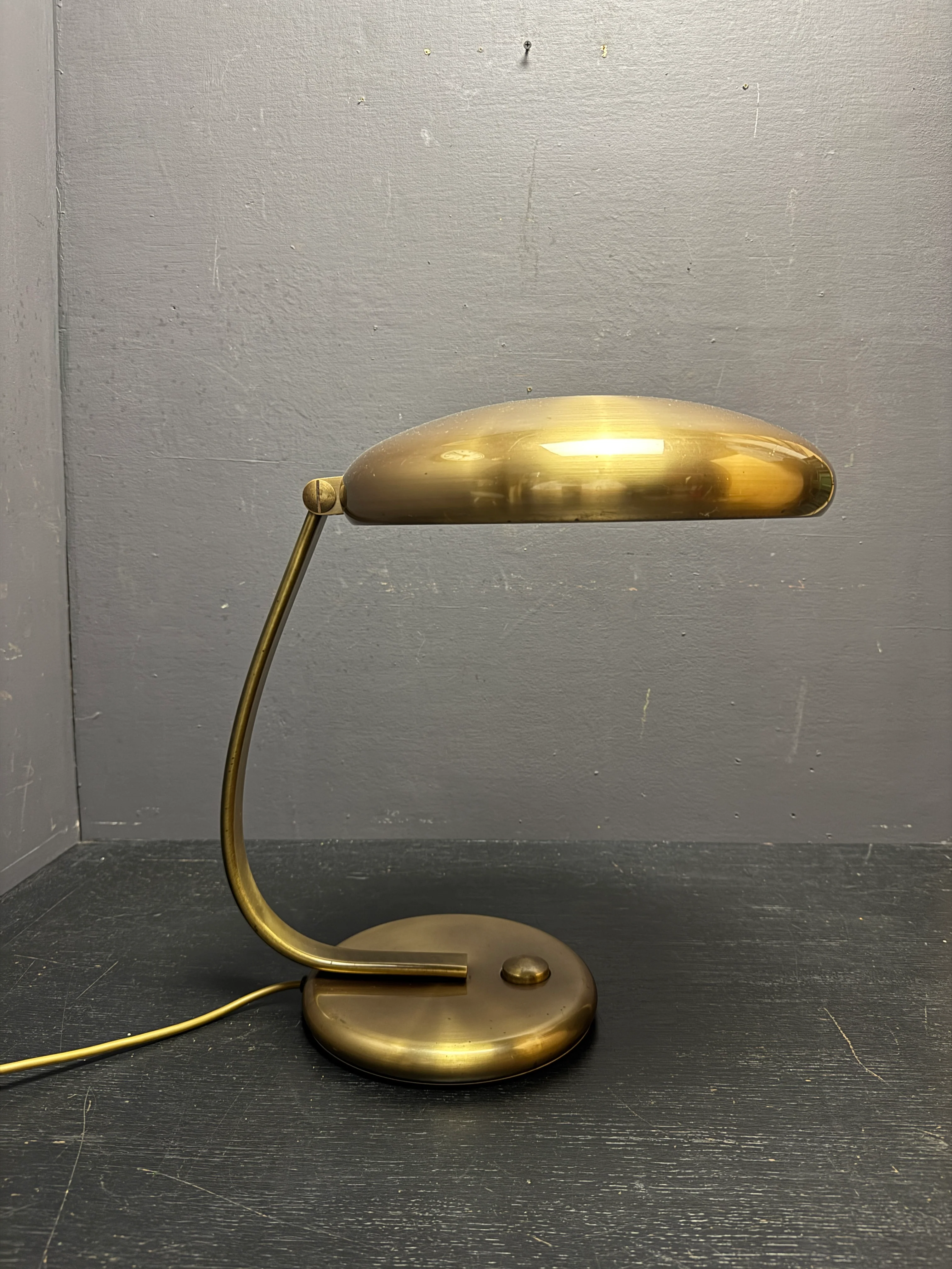 1960s Brass Table Lamp By Heinz F W Stahl For Hillebrand Lighting - Image 3