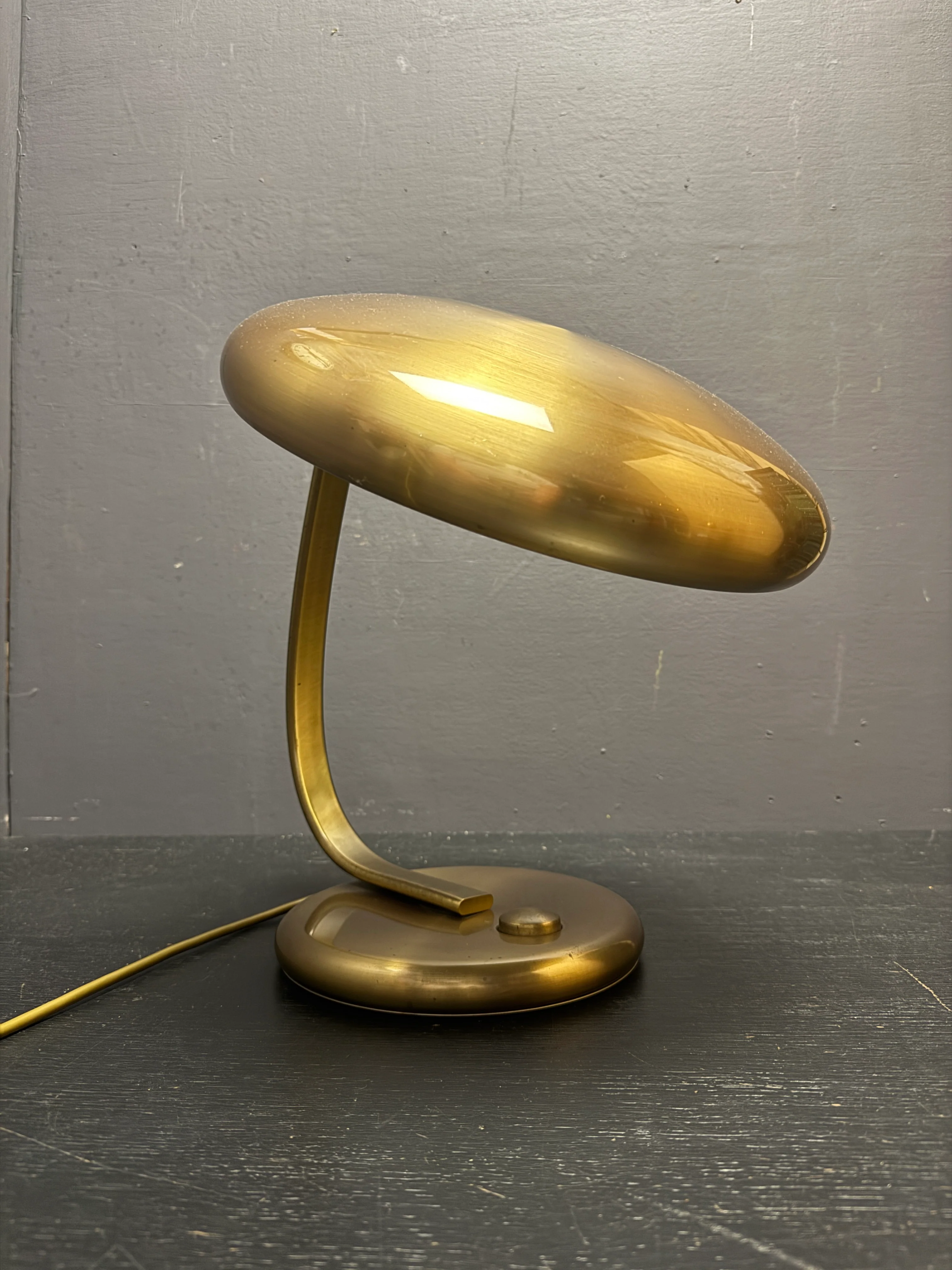 1960s Brass Table Lamp By Heinz F W Stahl For Hillebrand Lighting - Image 4