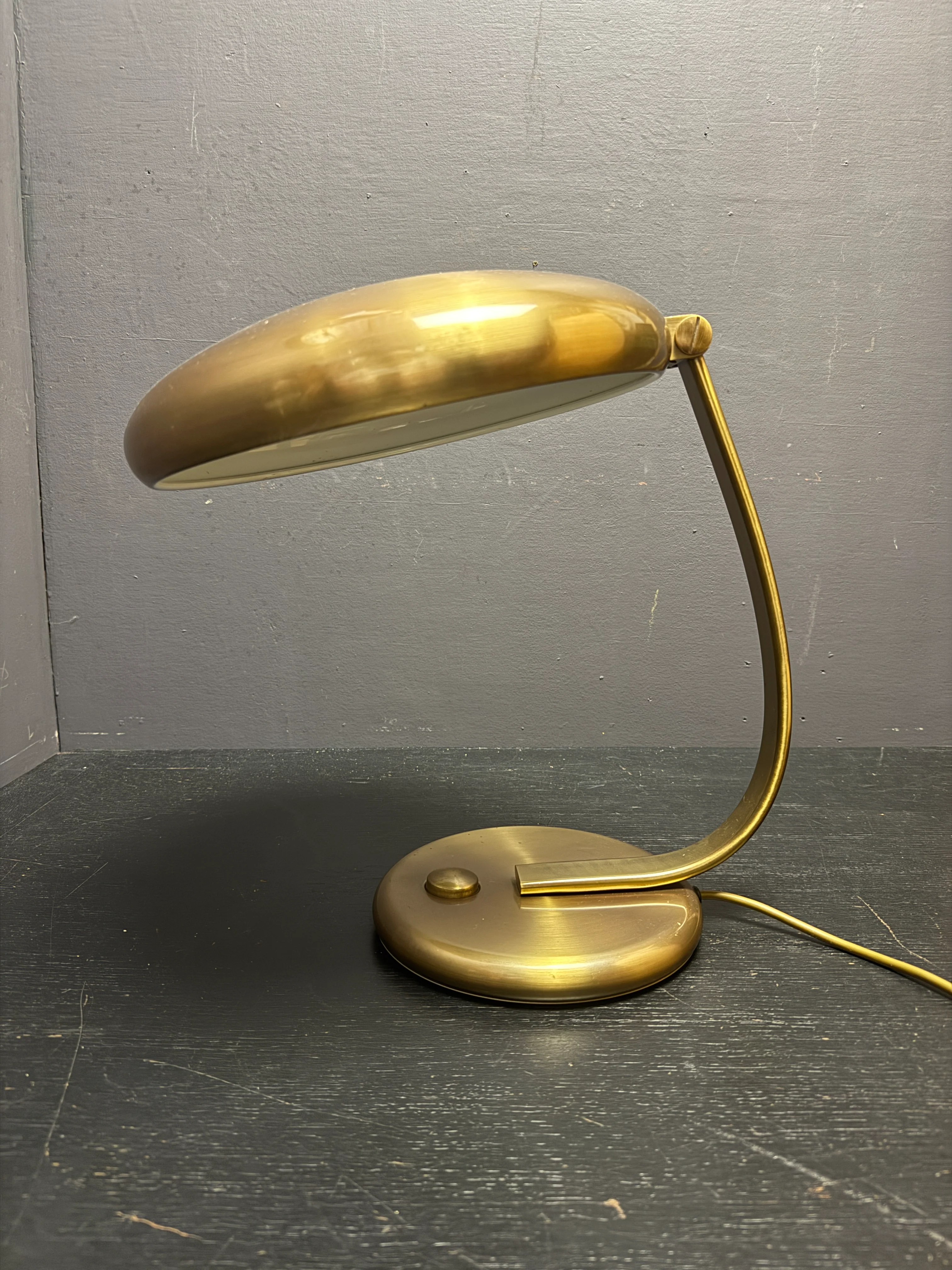 1960s Brass Table Lamp By Heinz F W Stahl For Hillebrand Lighting - Image 7