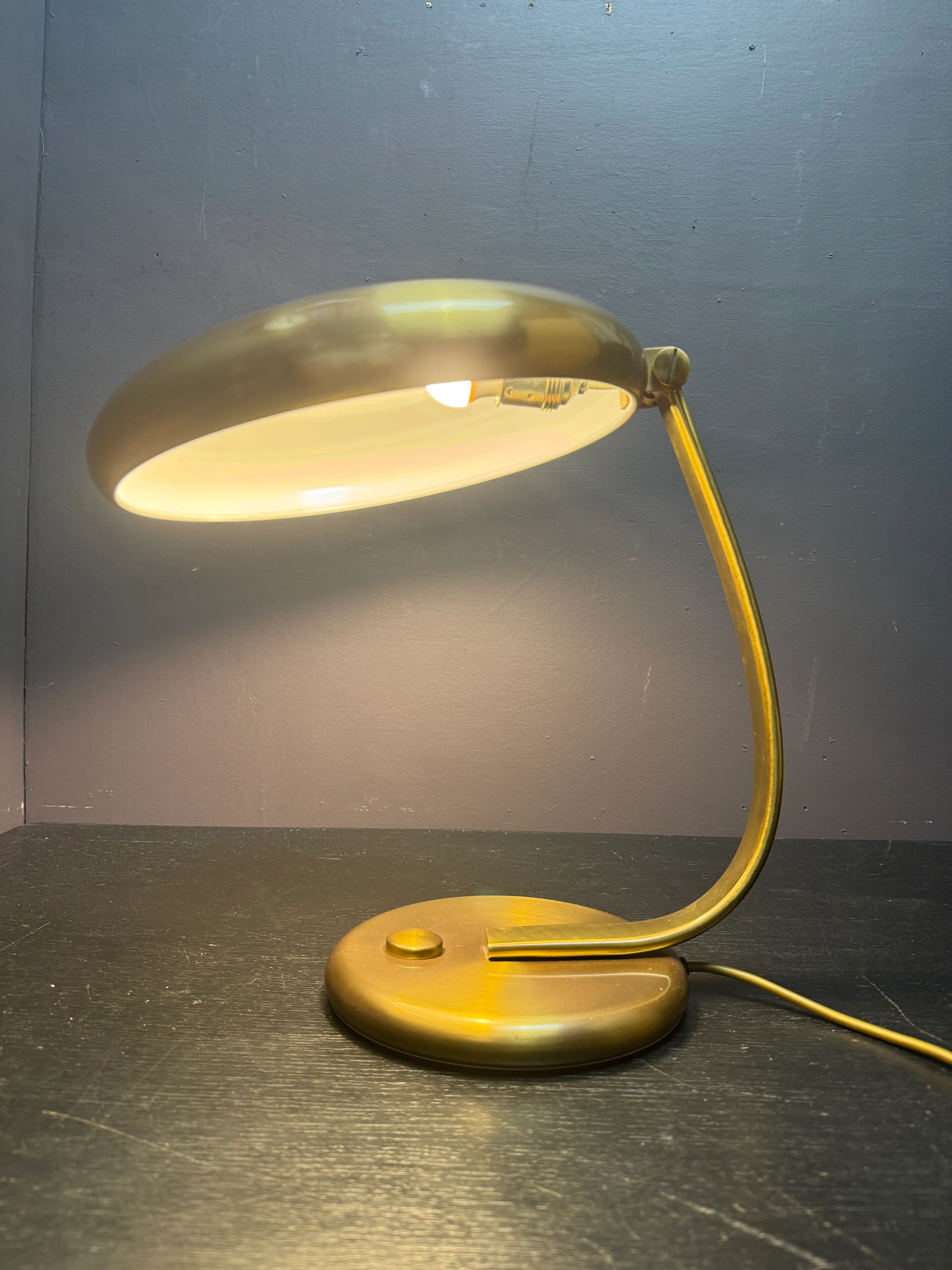 1960s Brass Table Lamp By Heinz F W Stahl For Hillebrand Lighting - Image 9