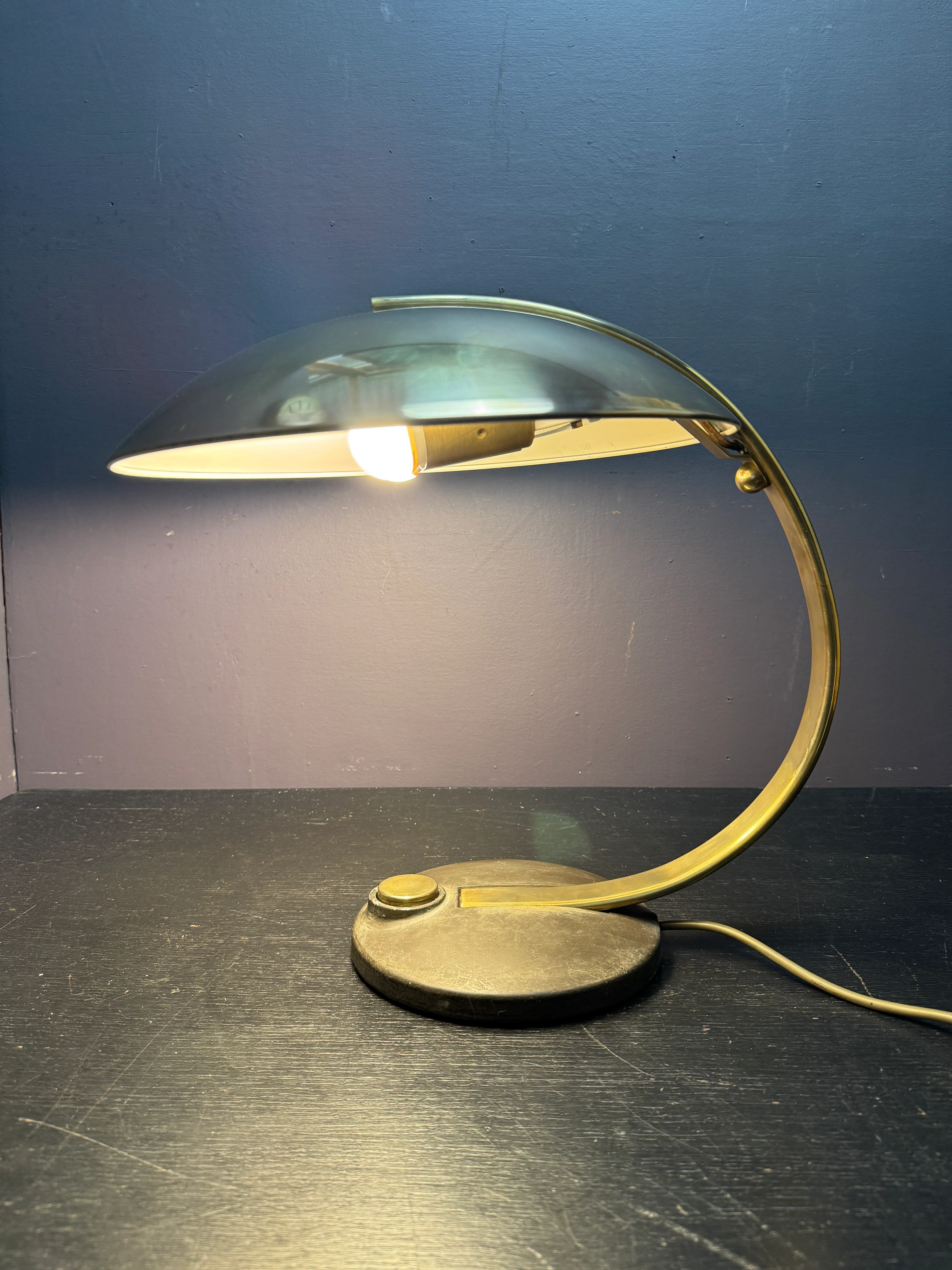 1960s Large Table Lamp By Heinz F W Stahl For Hillebrand Lighting - Image 9