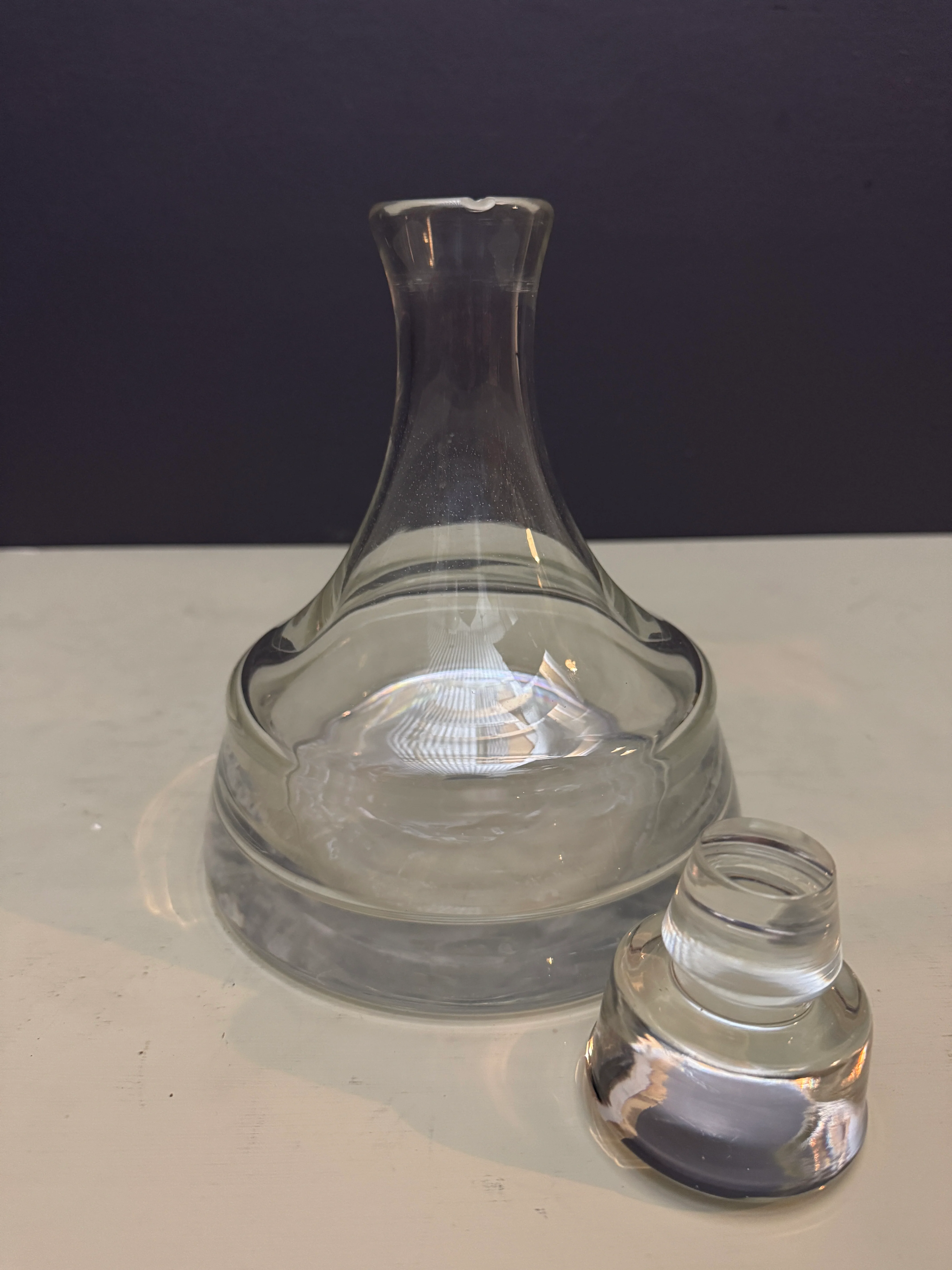 1970s / 80s Chunky Crystal Whiskey Decanter By Wedgewood - Image 6