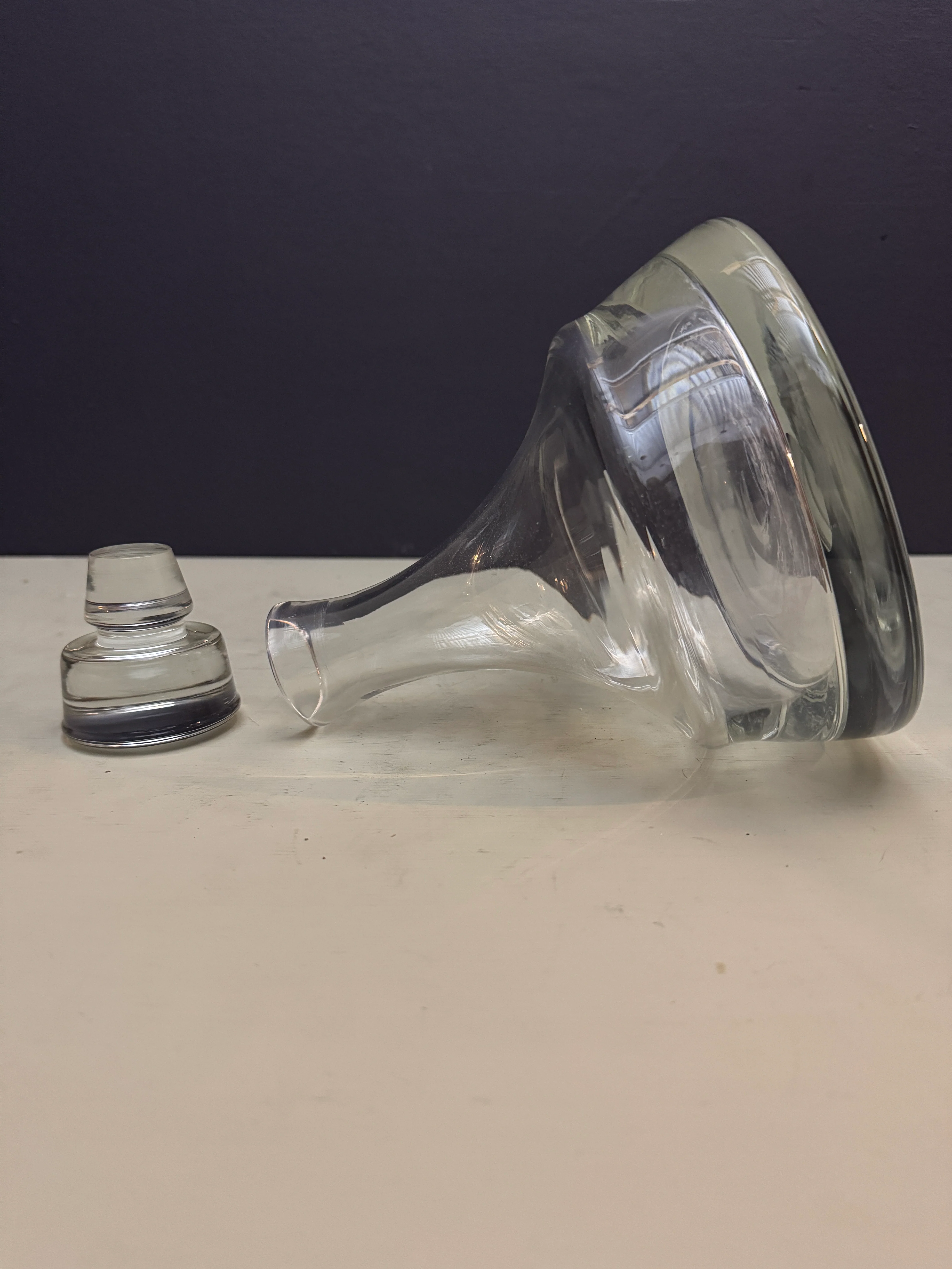 1970s / 80s Chunky Crystal Whiskey Decanter By Wedgewood - Image 9