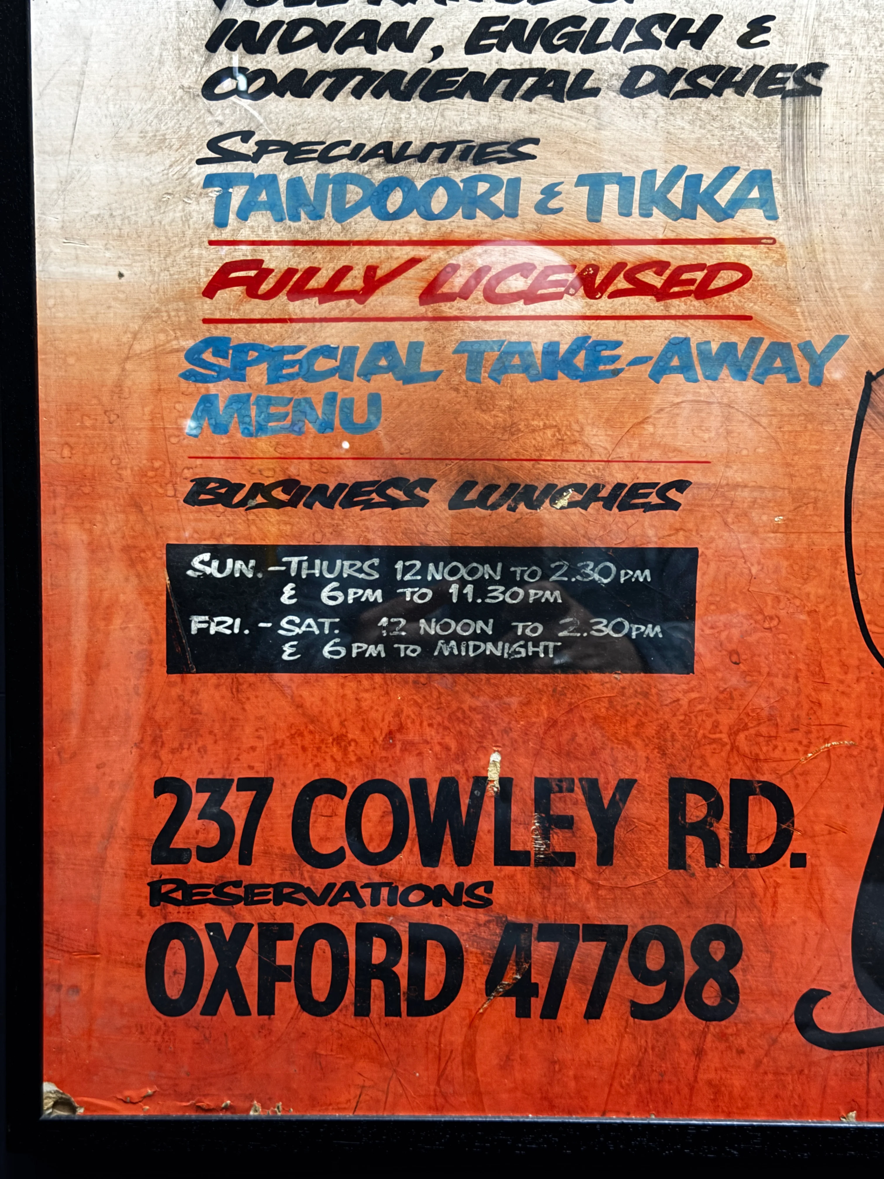 1960s - 70s Hand Painted ‘ The Star Of Asia ‘ Shop Sign - Image 8