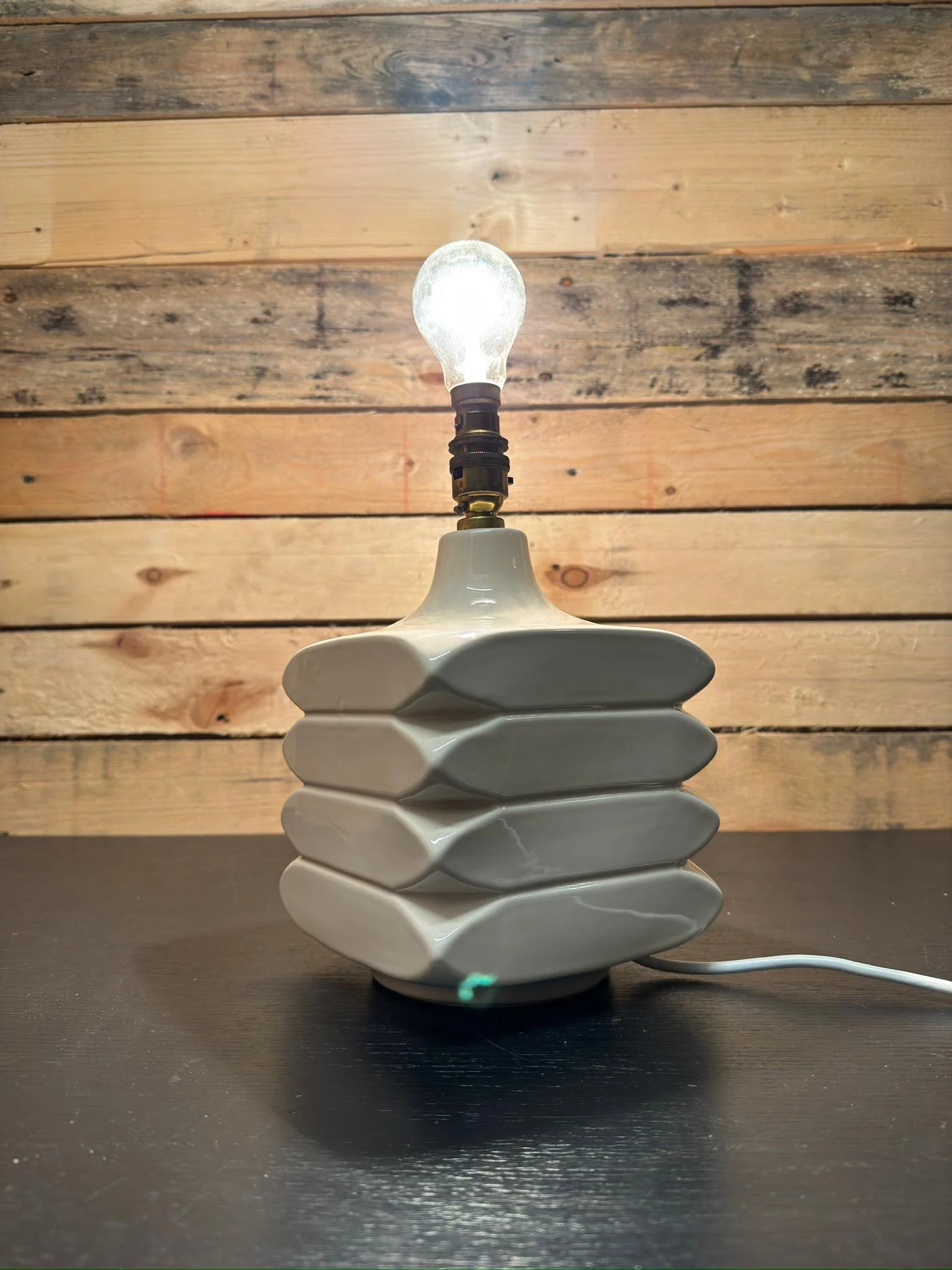 1970s Cari Zalloni Facette West German Pottery Lamp By Steuler - Image 3