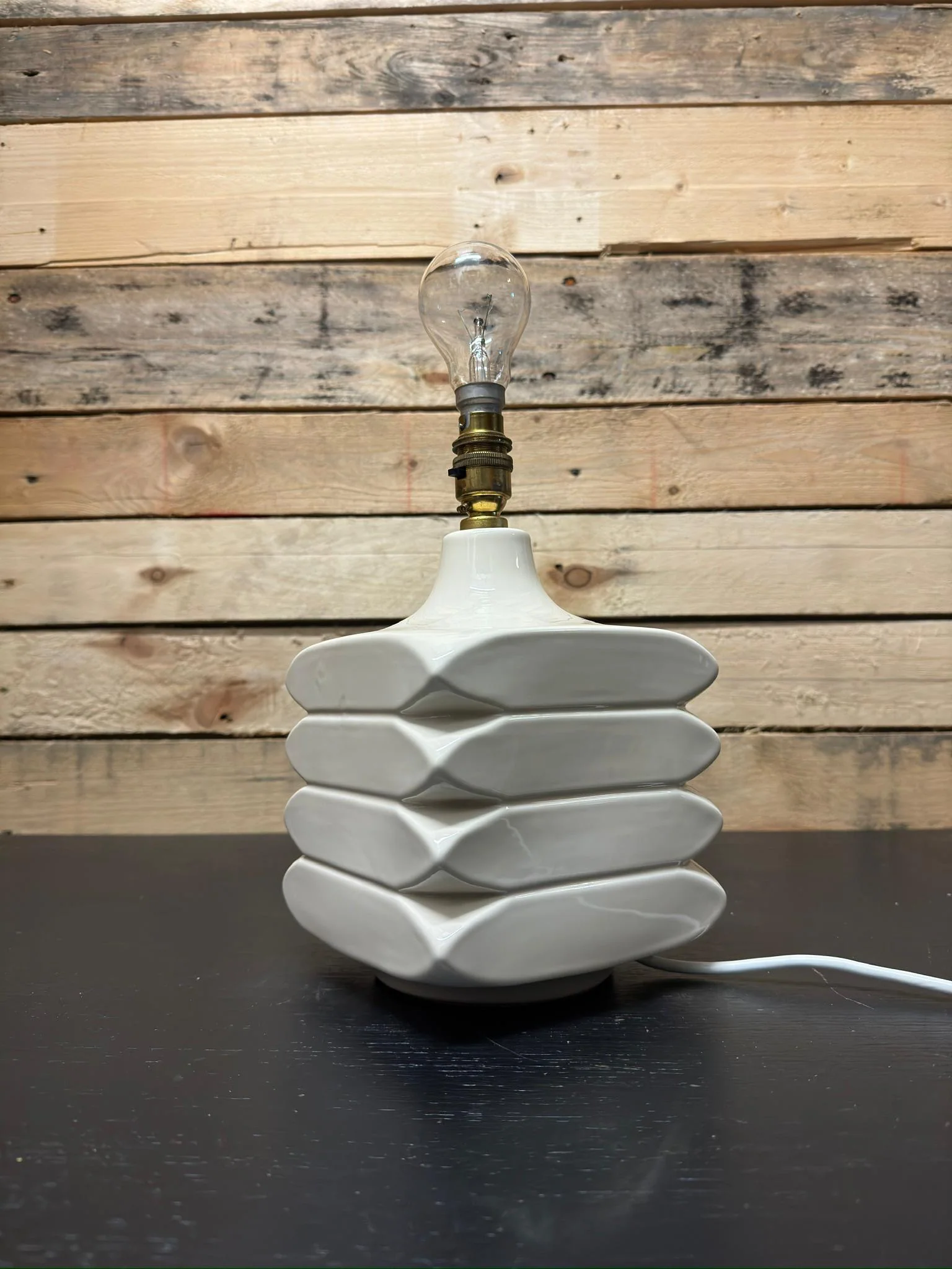 1970s Cari Zalloni Facette West German Pottery Lamp By Steuler - Image 4