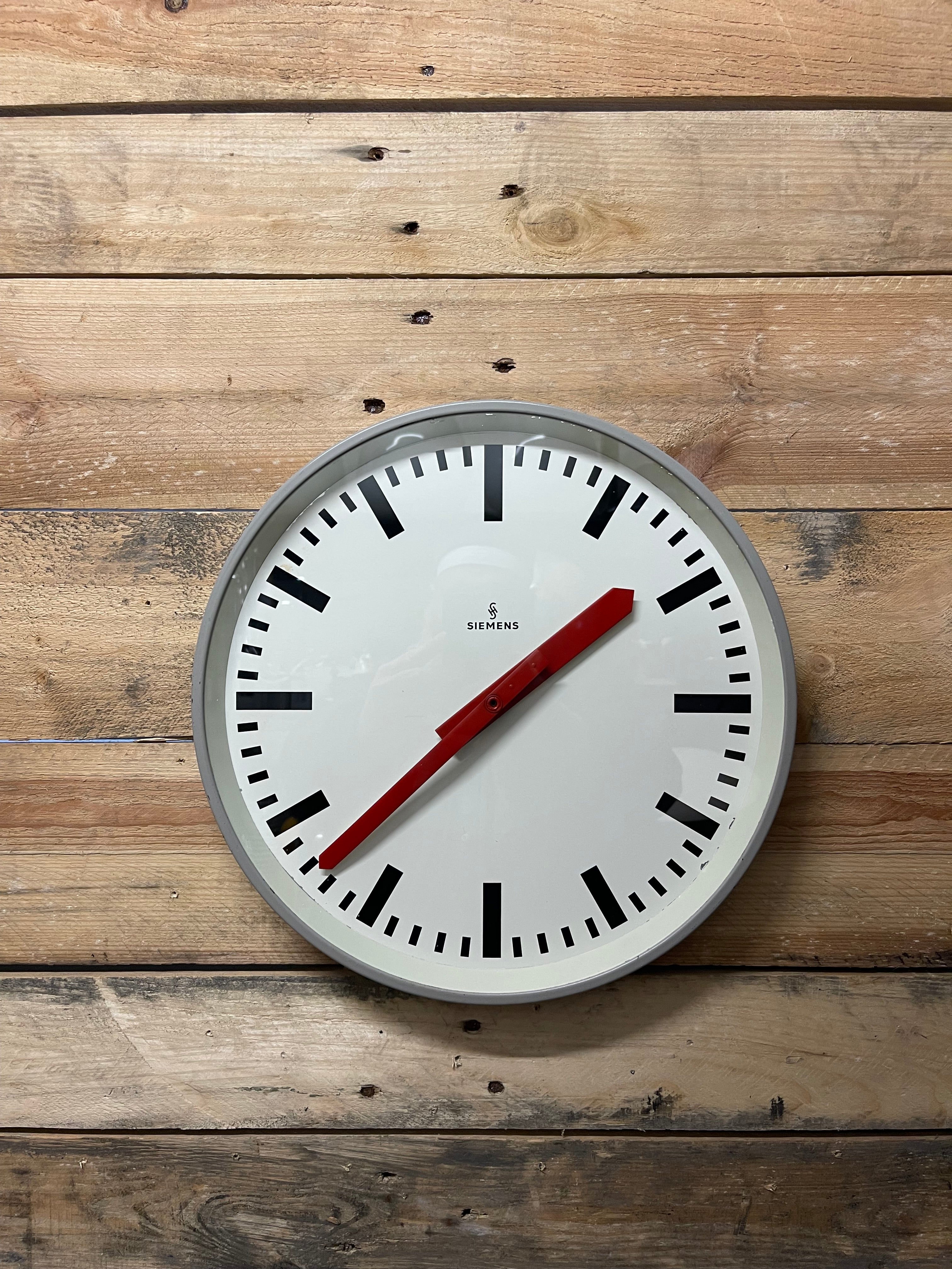 1970's German Industrial Factory / Office Clocks By Siemens