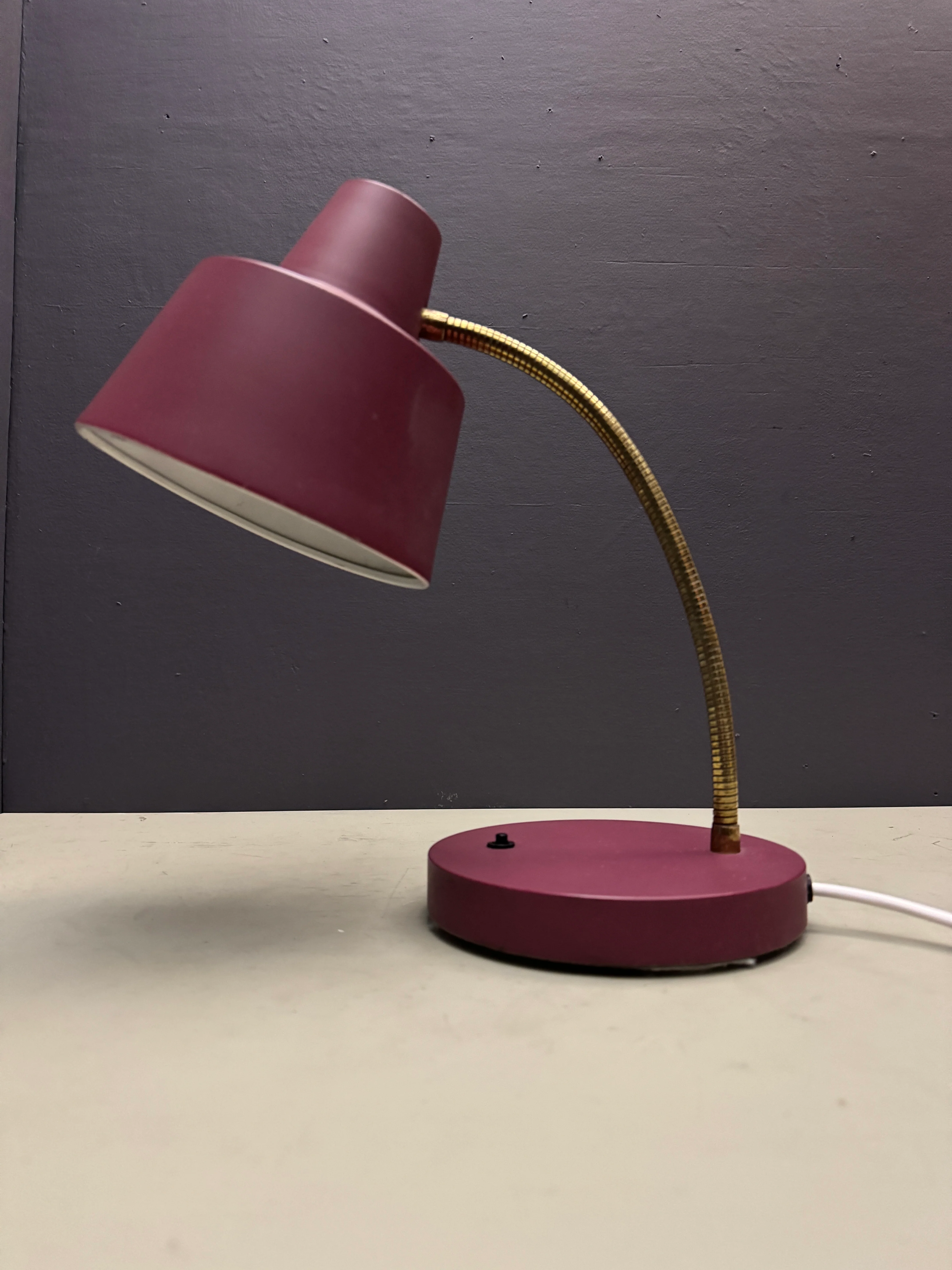 1970s German Retro Goose Neck Table Lamp - Image 7