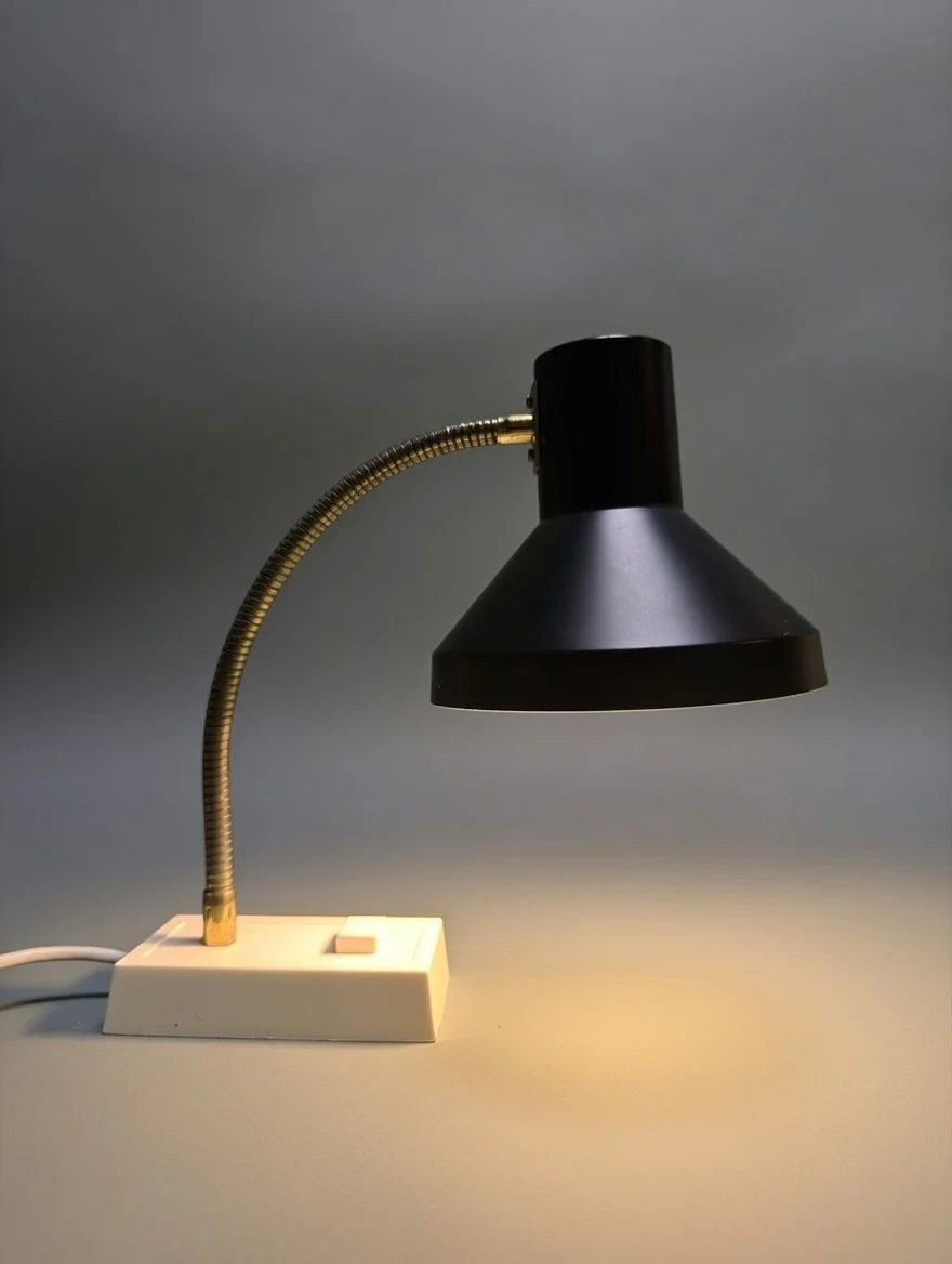1970s German Retro Gooseneck Table Lamp - Image 2