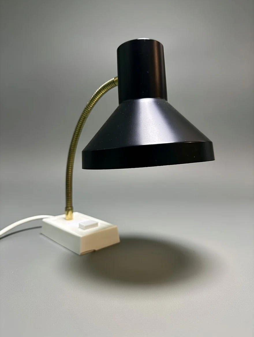 1970s German Retro Gooseneck Table Lamp - Image 3
