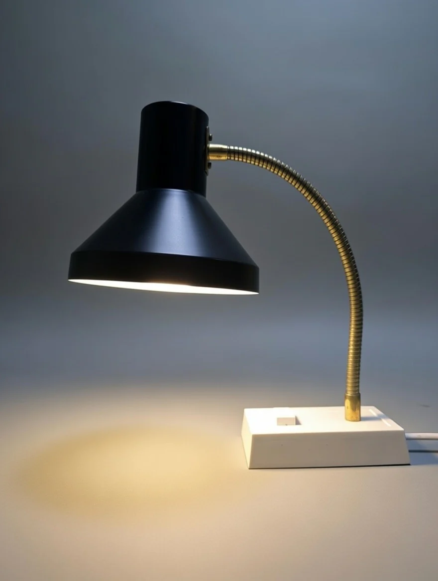 1970s German Retro Gooseneck Table Lamp - Image 6