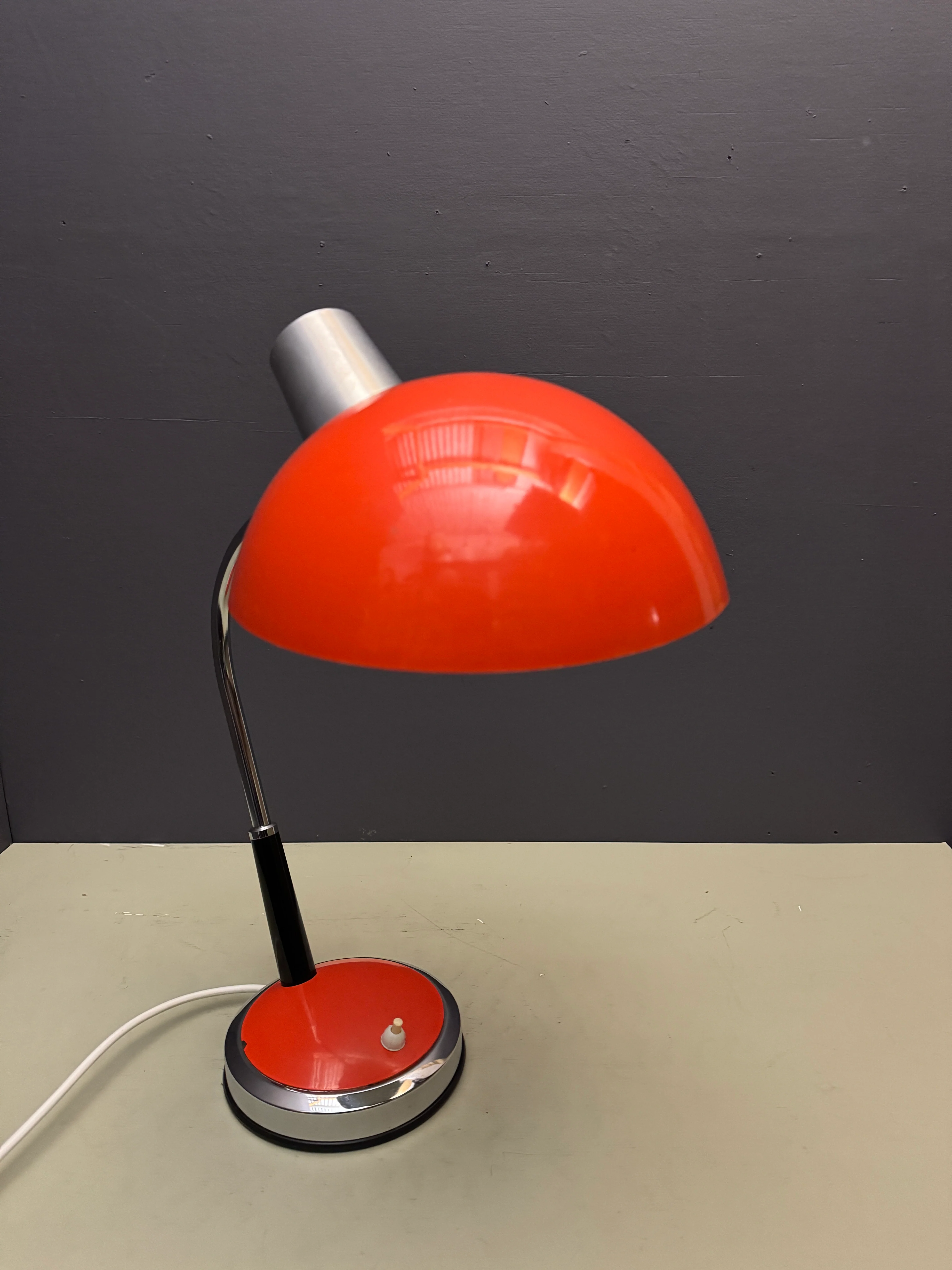 1970s German Retro Orange Table Lamp - Image 3