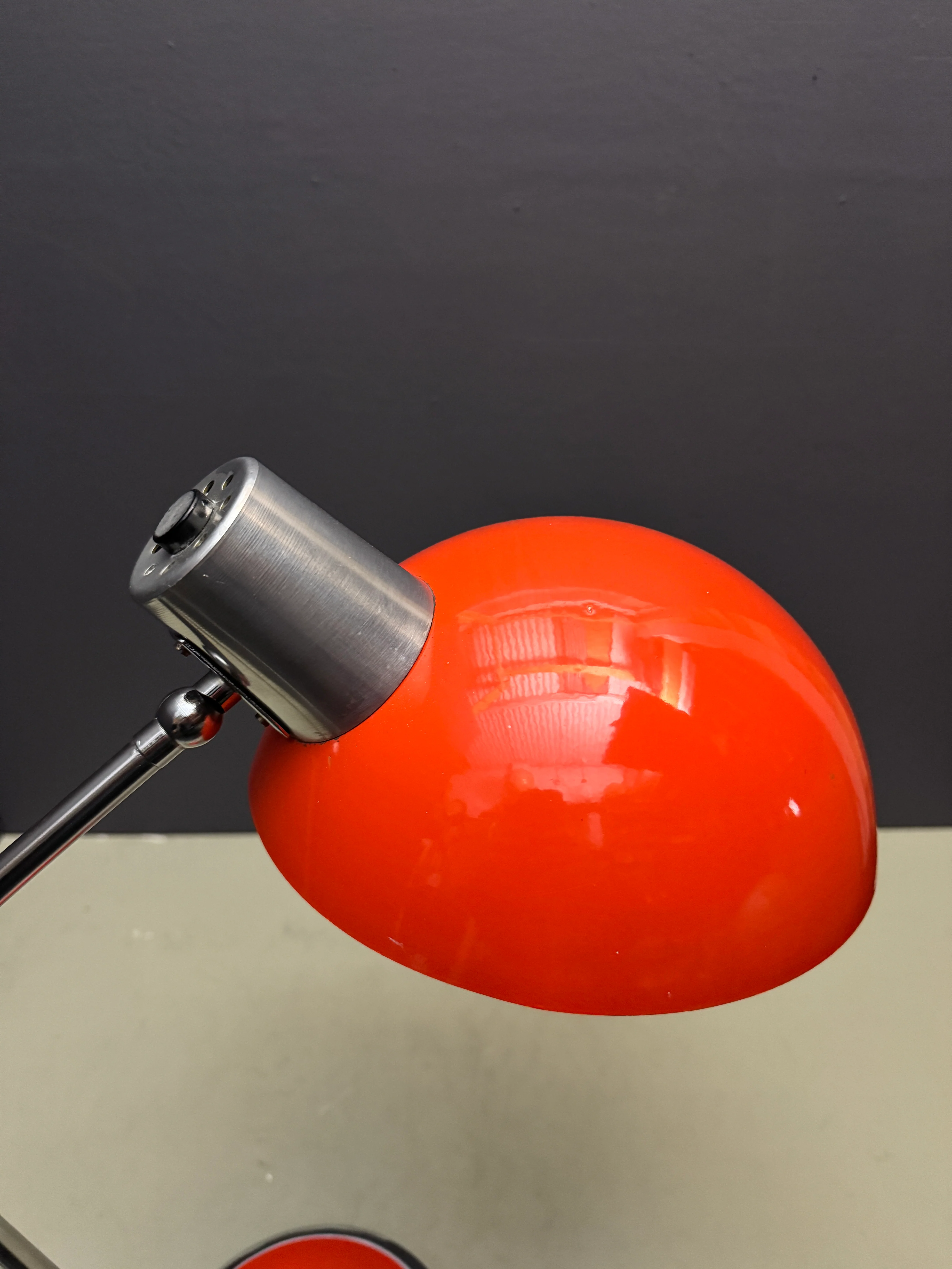 1970s German Retro Orange Table Lamp - Image 9