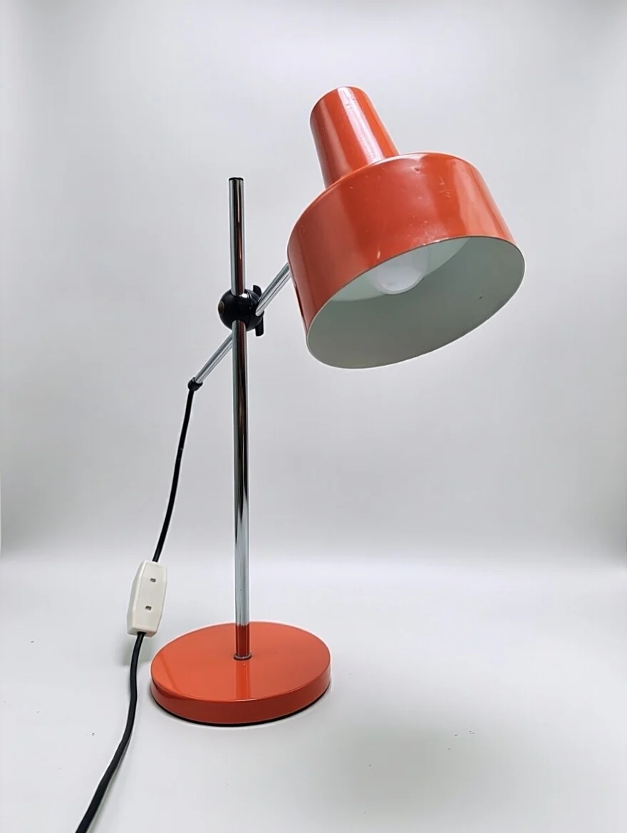 1970s German Retro Orange Table Lamp - Image 3