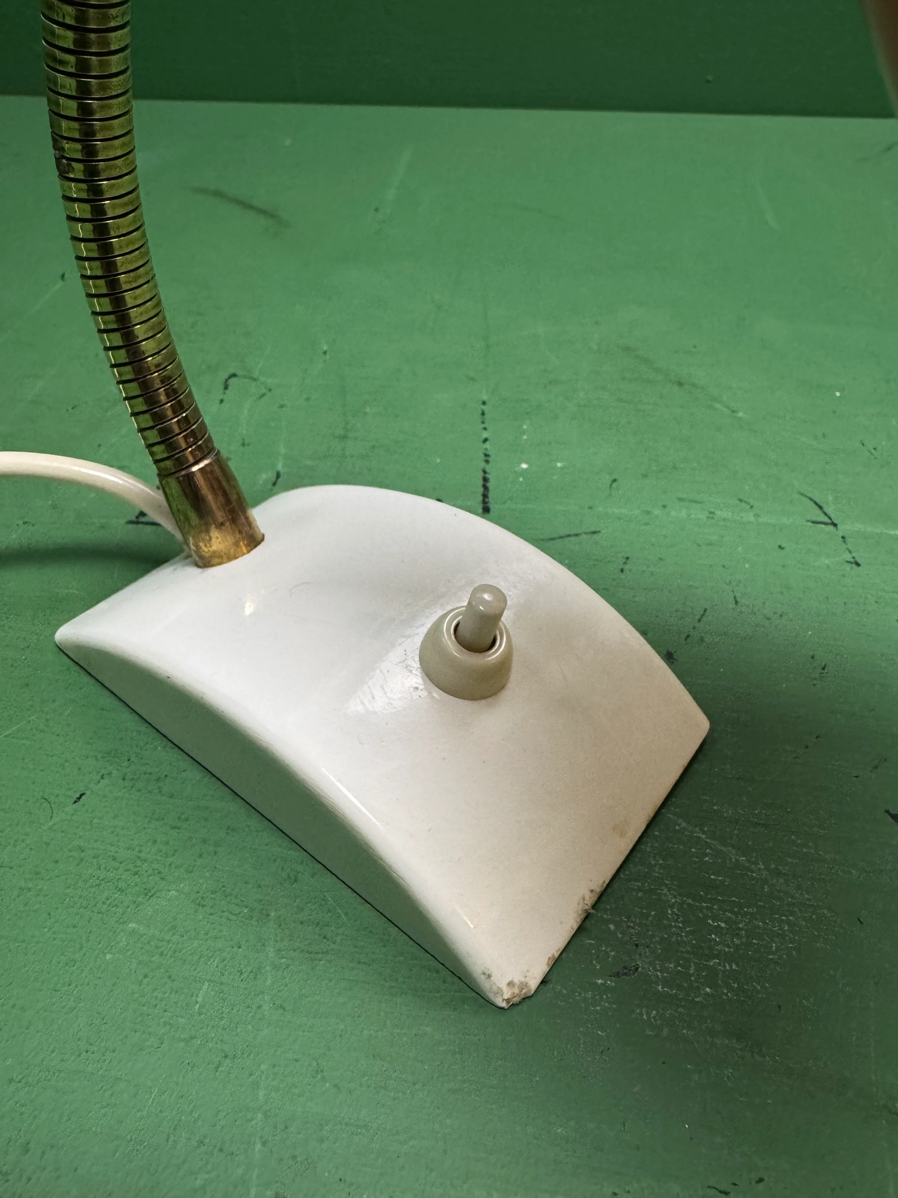 1970s German Retro Orange & White Table Lamp - Image 10