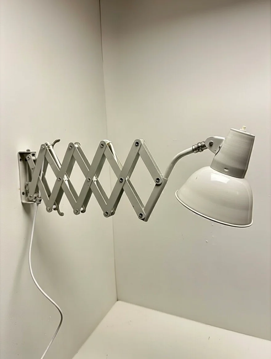 1970s Industrial Scissor Lamp By SIS Germany. - Image 3