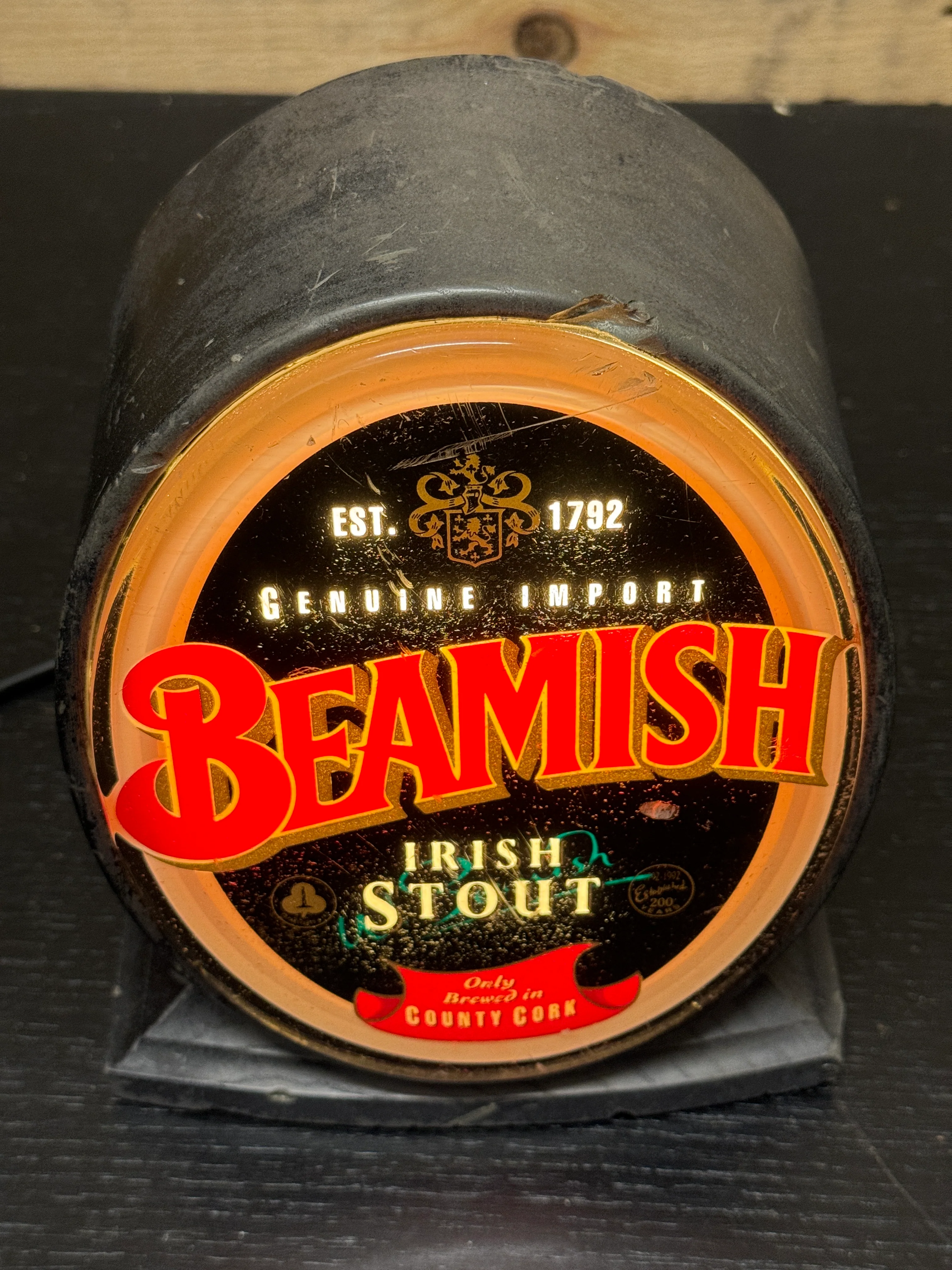 1980s Beamish Irish Stout Advertising Bar Light - Image 6