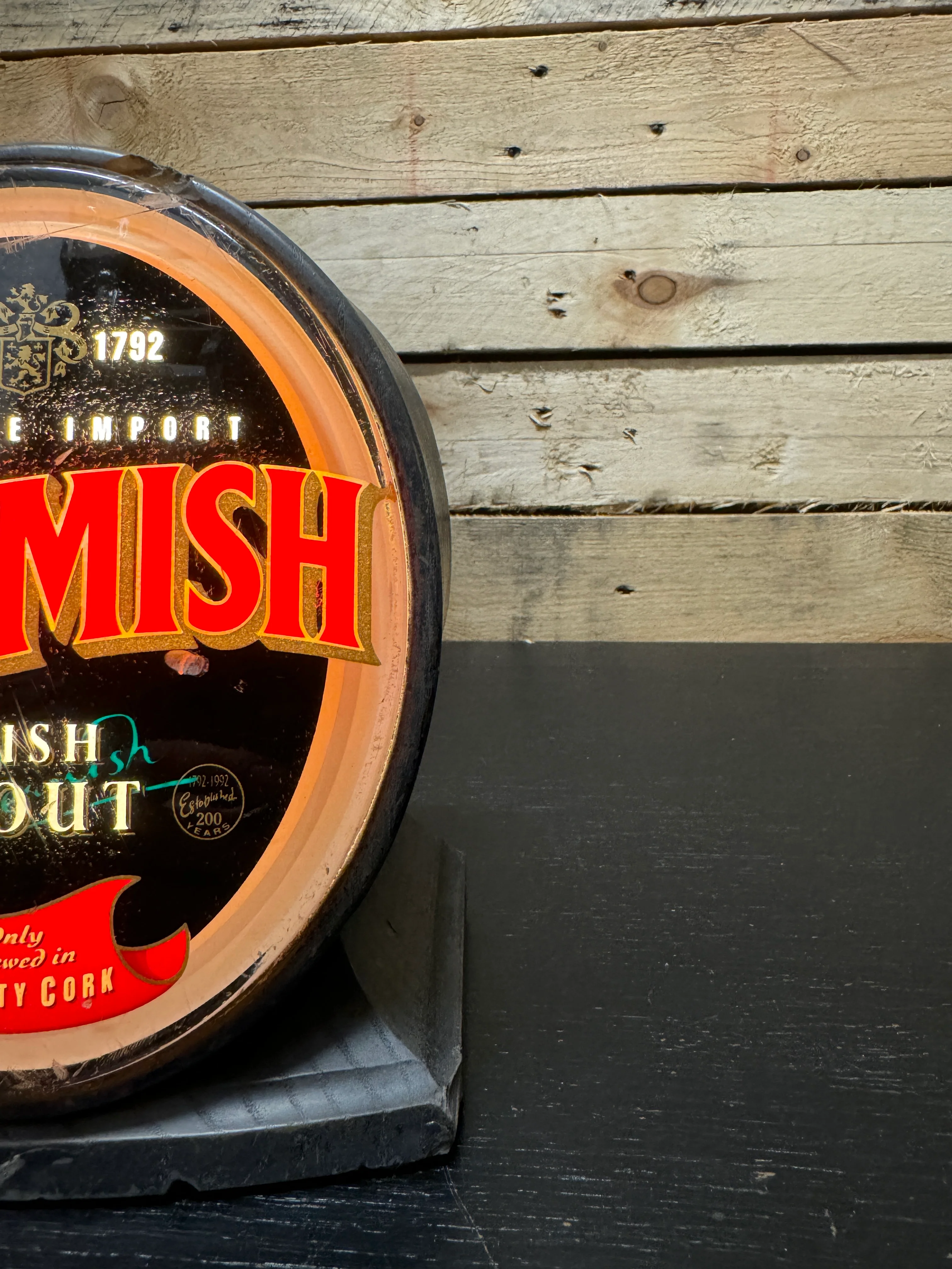 1980s Beamish Irish Stout Advertising Bar Light - Image 9