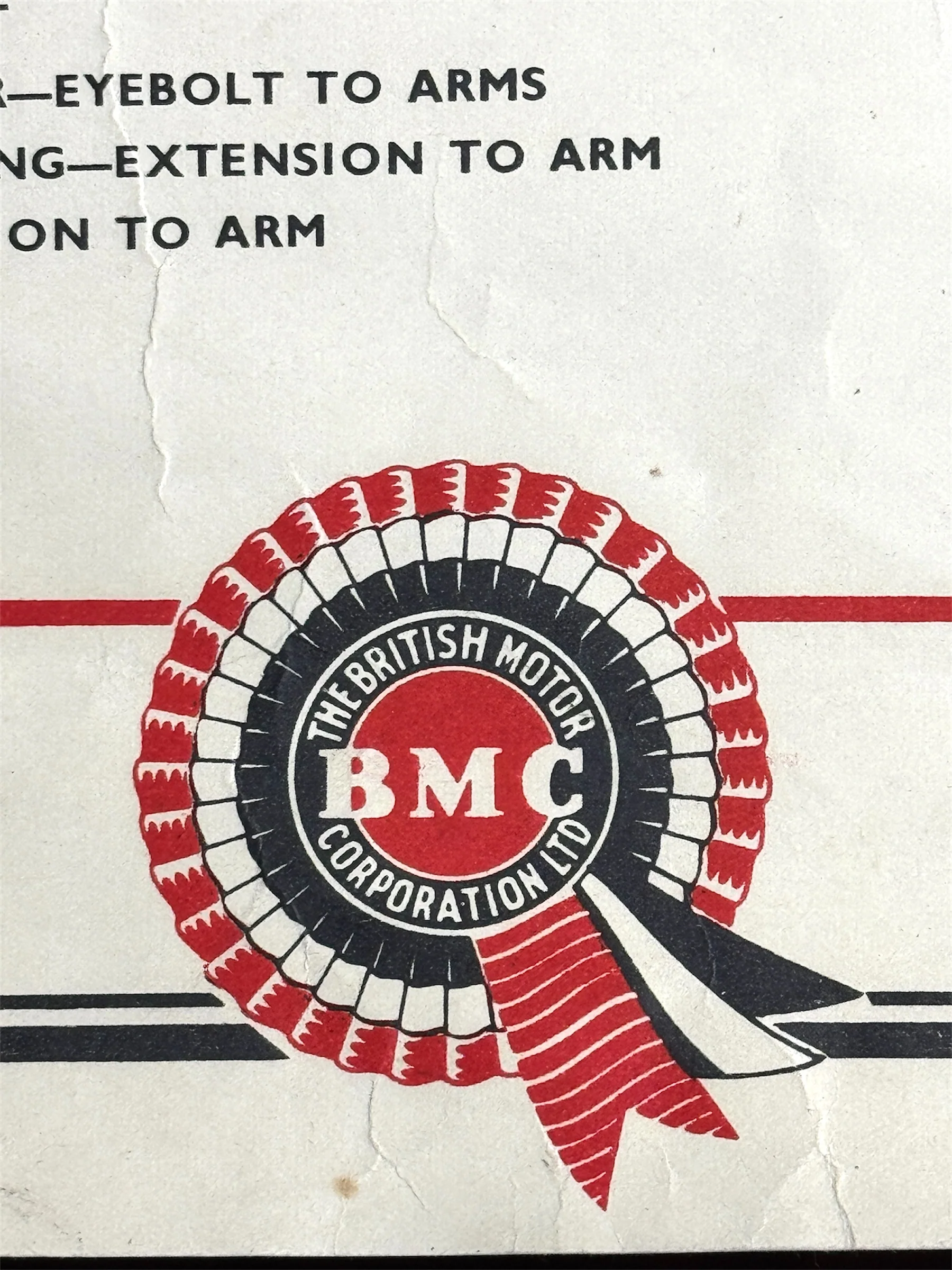 B.M.C. British Motor Corporation Educational Poster Circa 1950s - Image 2