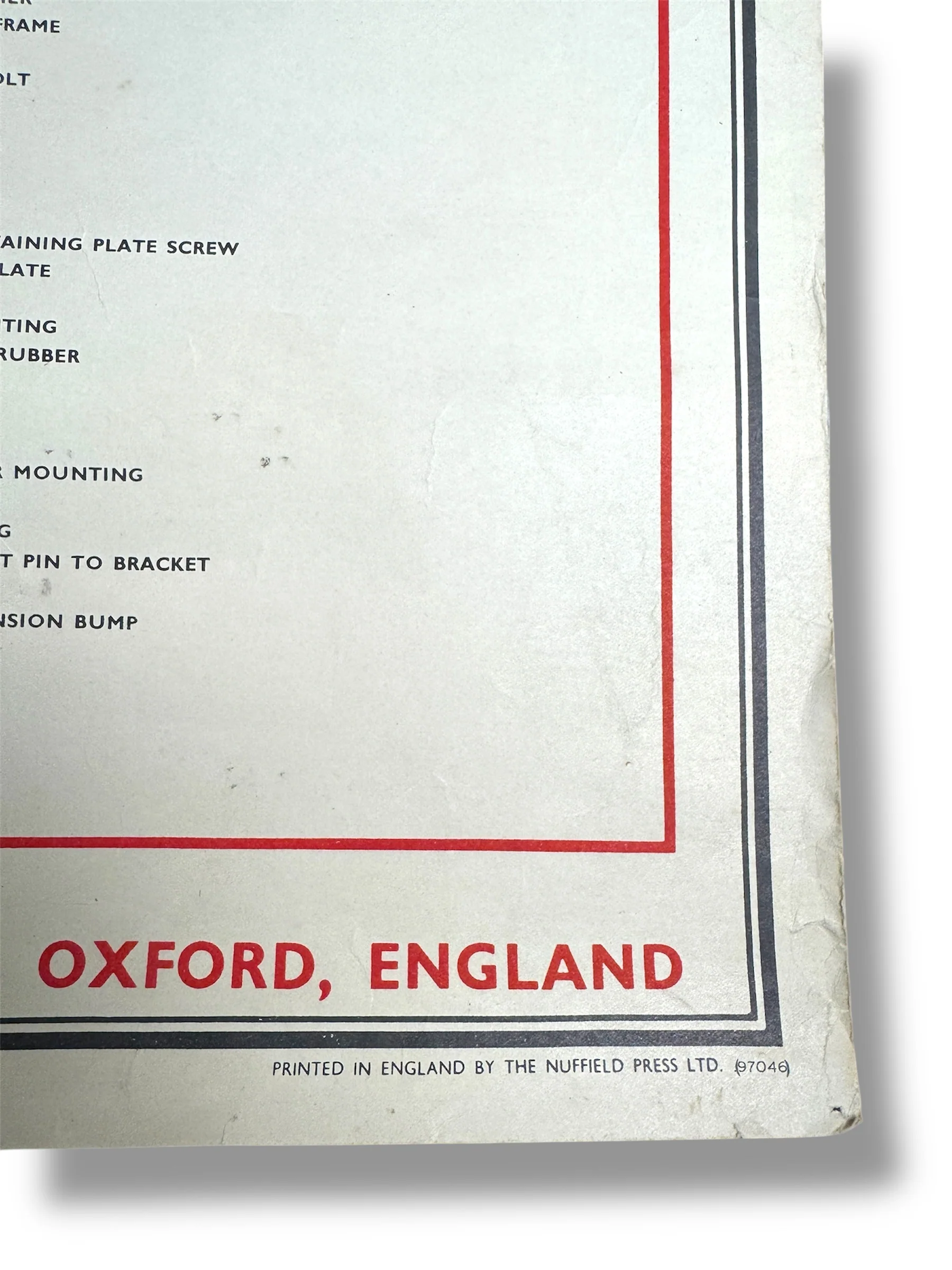 B.M.C. British Motor Corporation Educational Poster Circa 1950s - Image 7