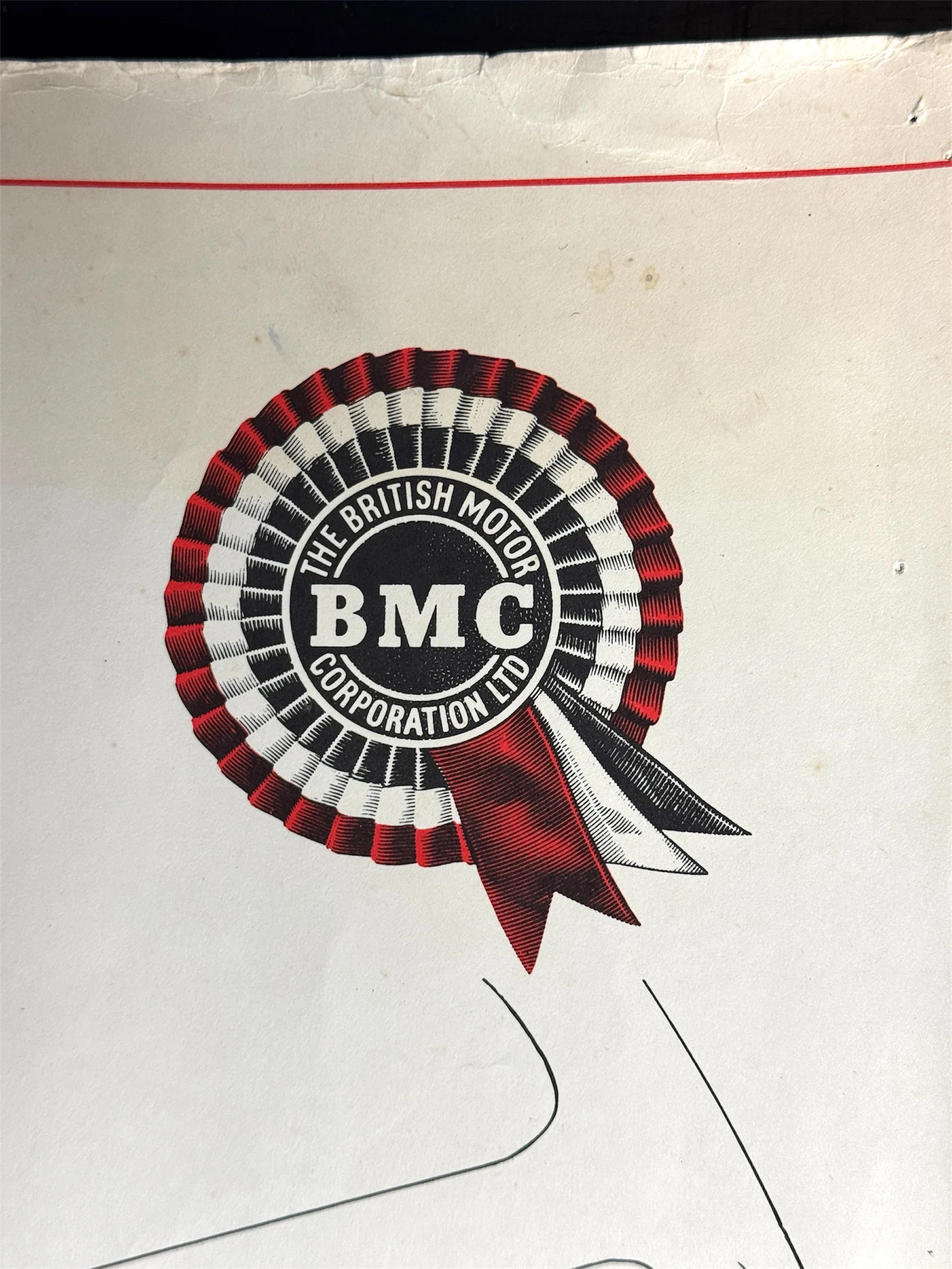 B.M.C. British Motor Corporation Educational Poster Circa 1950s - Image 2