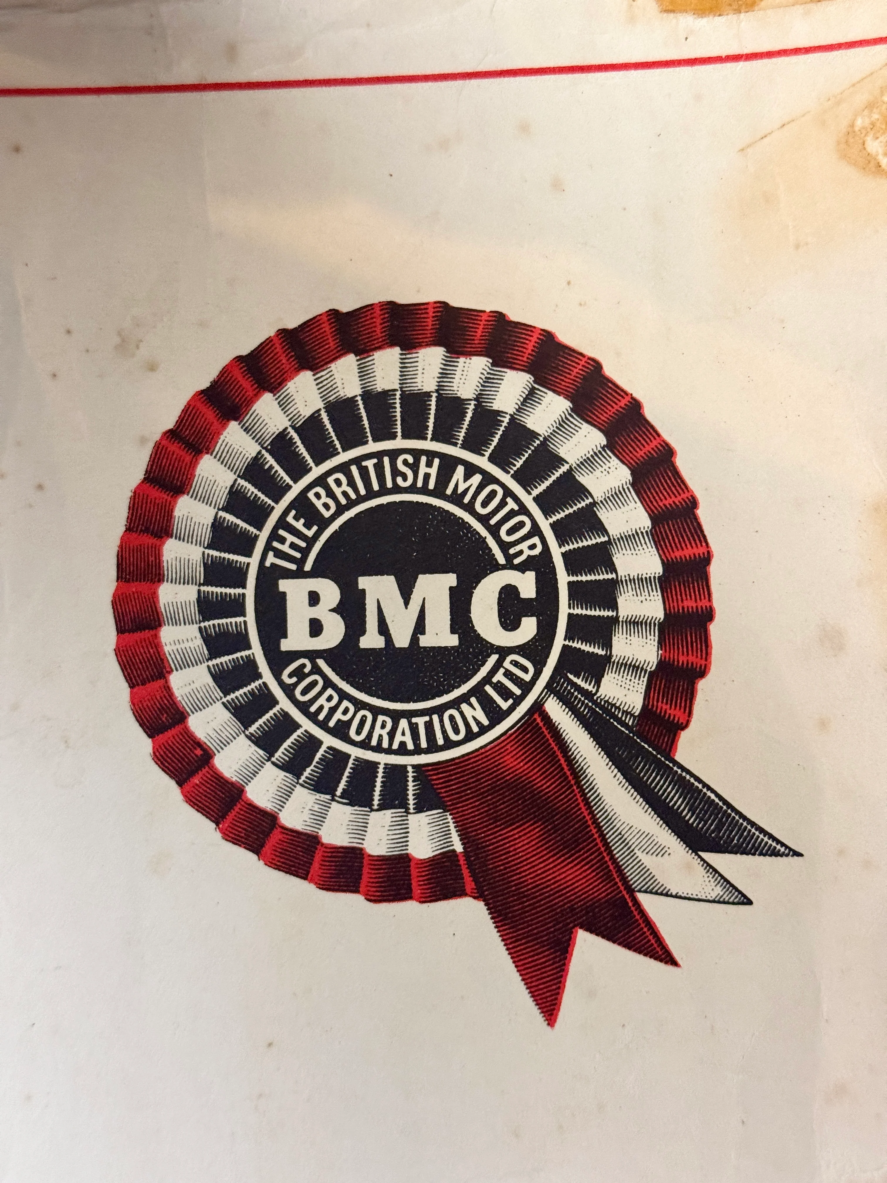 B.M.C. British Motor Corporation Educational Poster Circa 1950s - Image 2