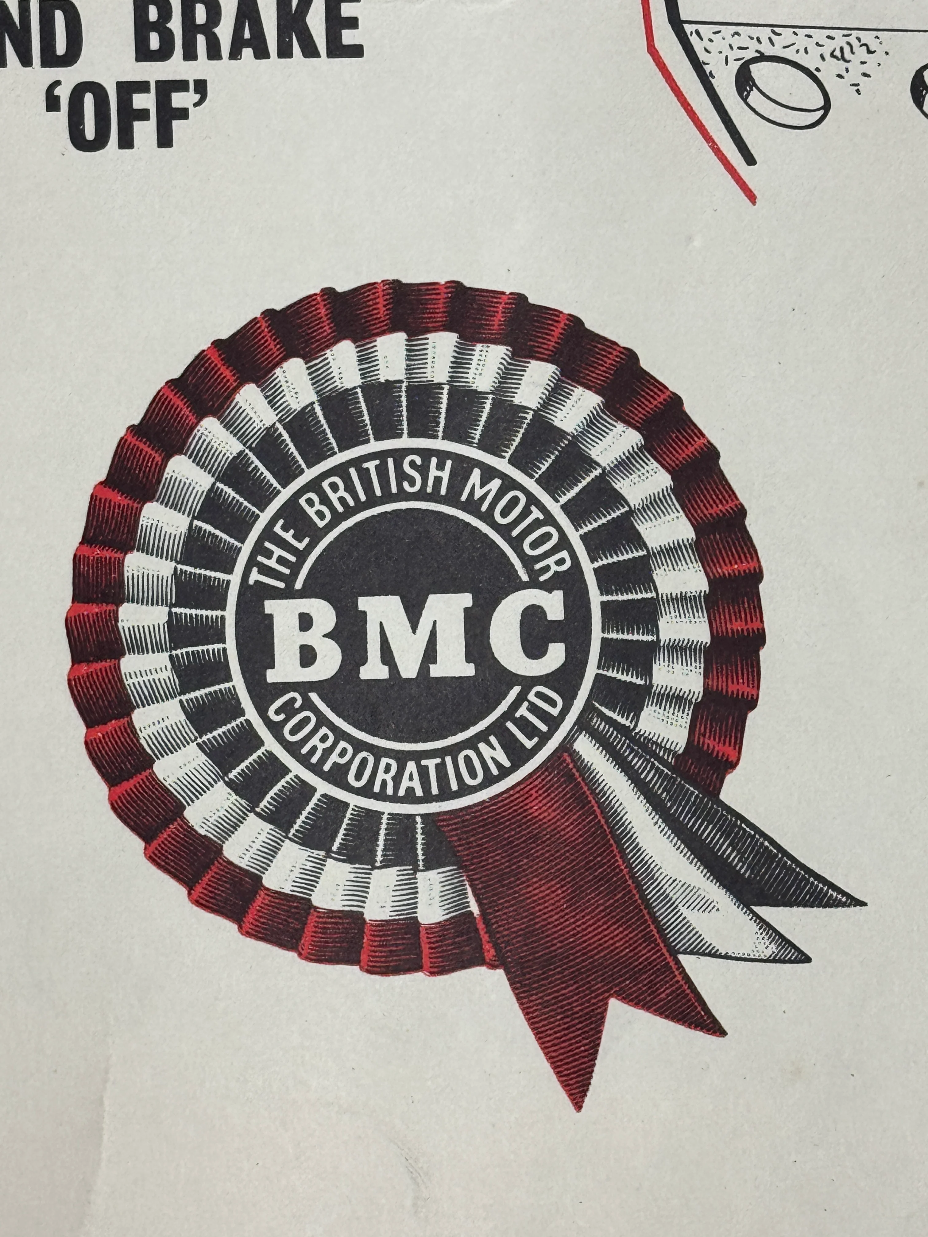 B.M.C. British Motor Corporation Educational Poster Circa 1950s - Image 2