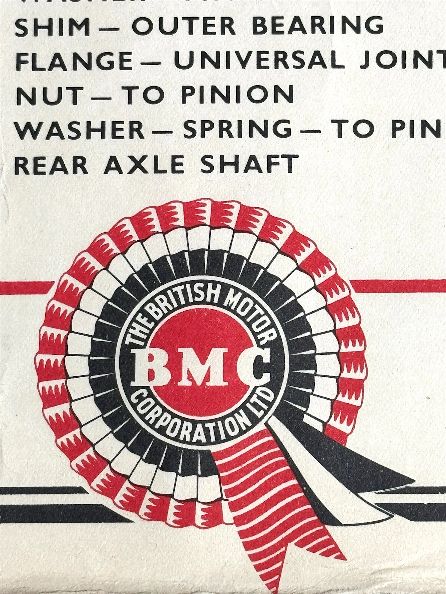 B.M.C. British Motor Corporation Educational Poster Circa 1950s - Image 2