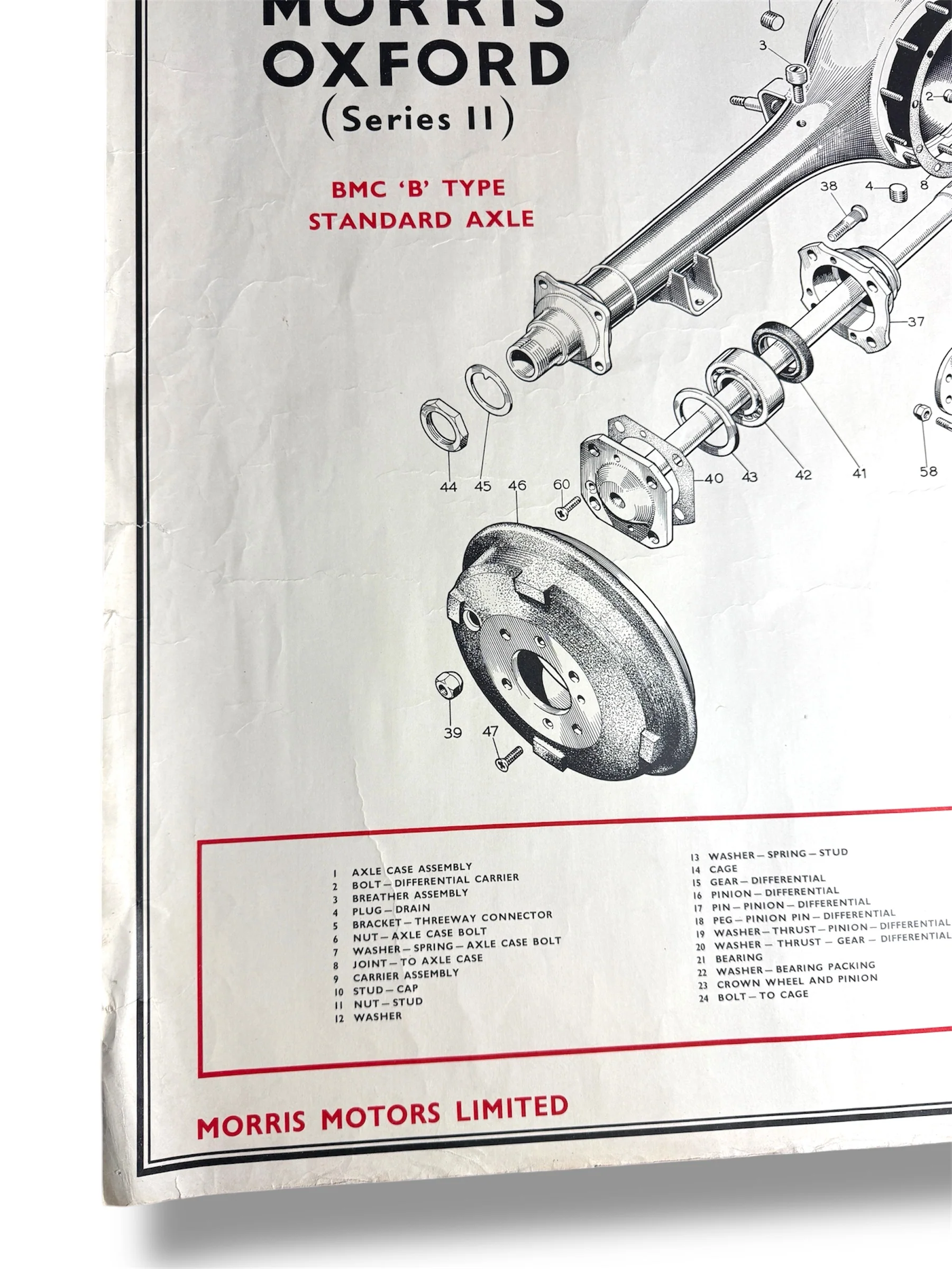 B.M.C. British Motor Corporation Educational Poster Circa 1950s - Image 6