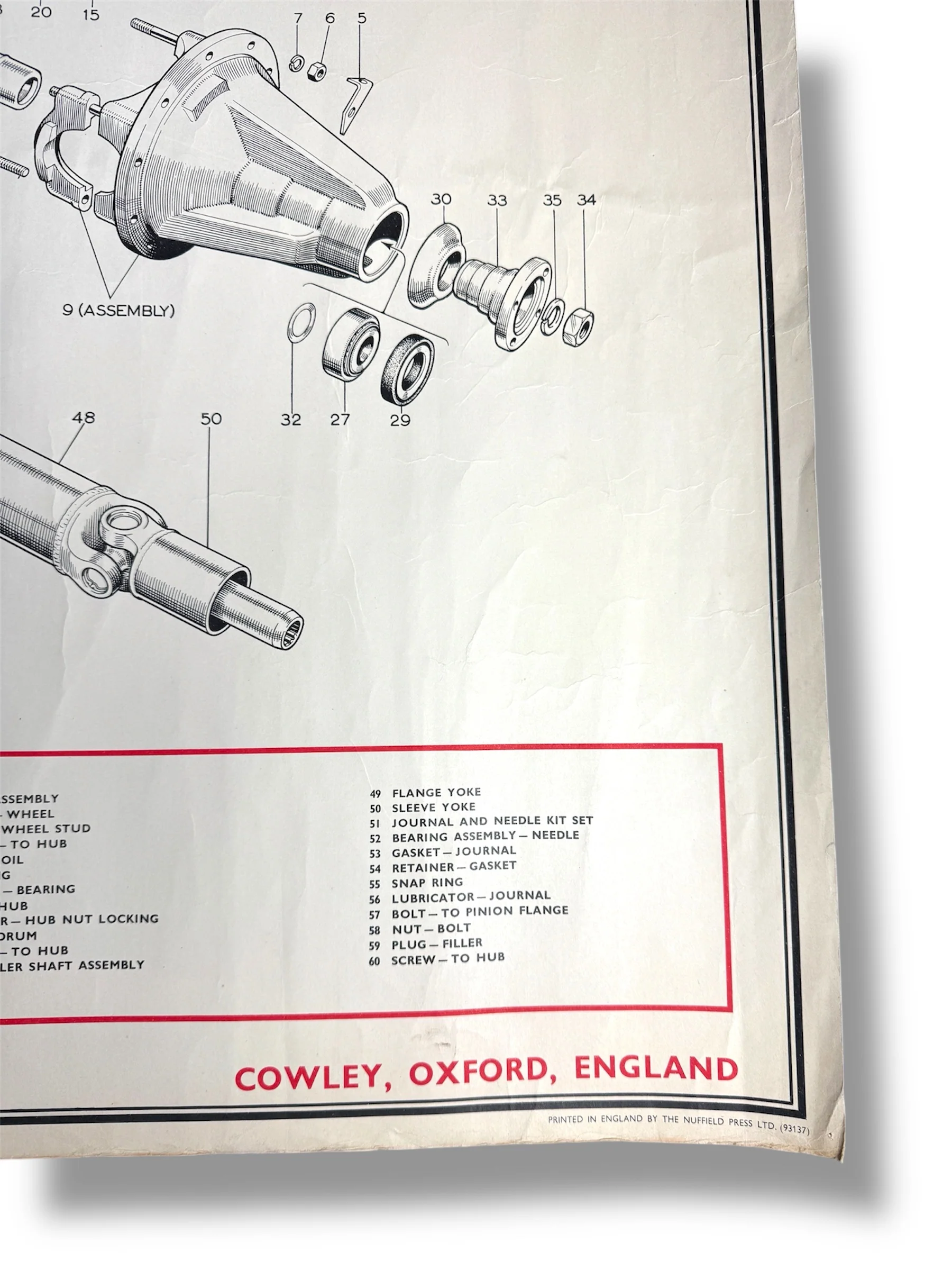B.M.C. British Motor Corporation Educational Poster Circa 1950s - Image 8