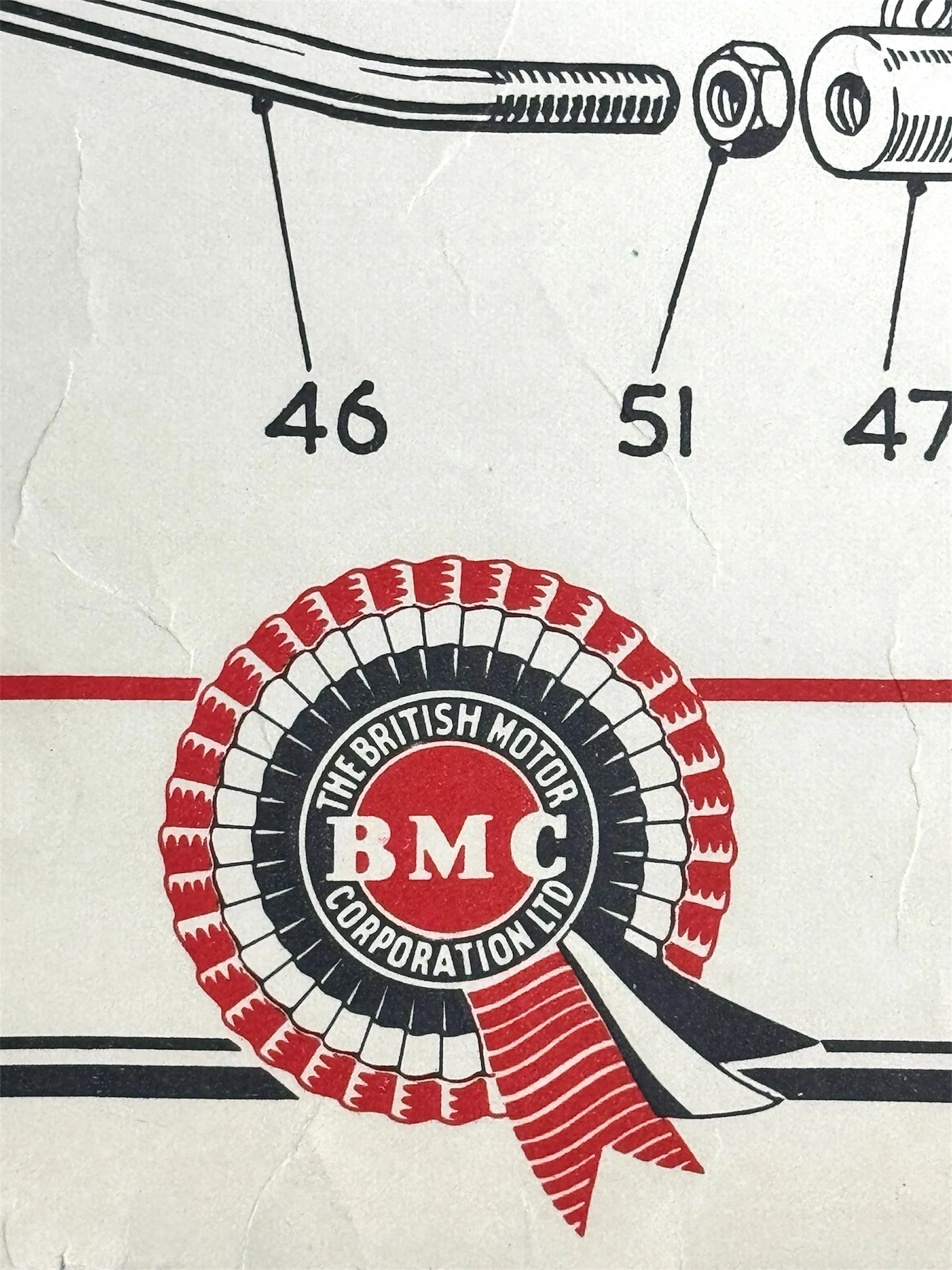 B.M.C. British Motor Corporation Educational Poster Circa 1950s - Image 2
