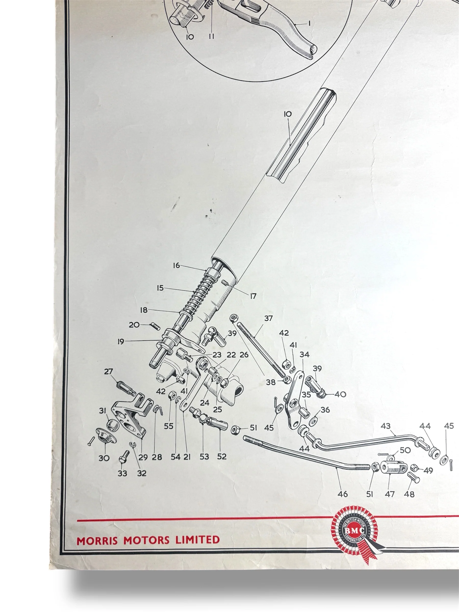B.M.C. British Motor Corporation Educational Poster Circa 1950s - Image 6