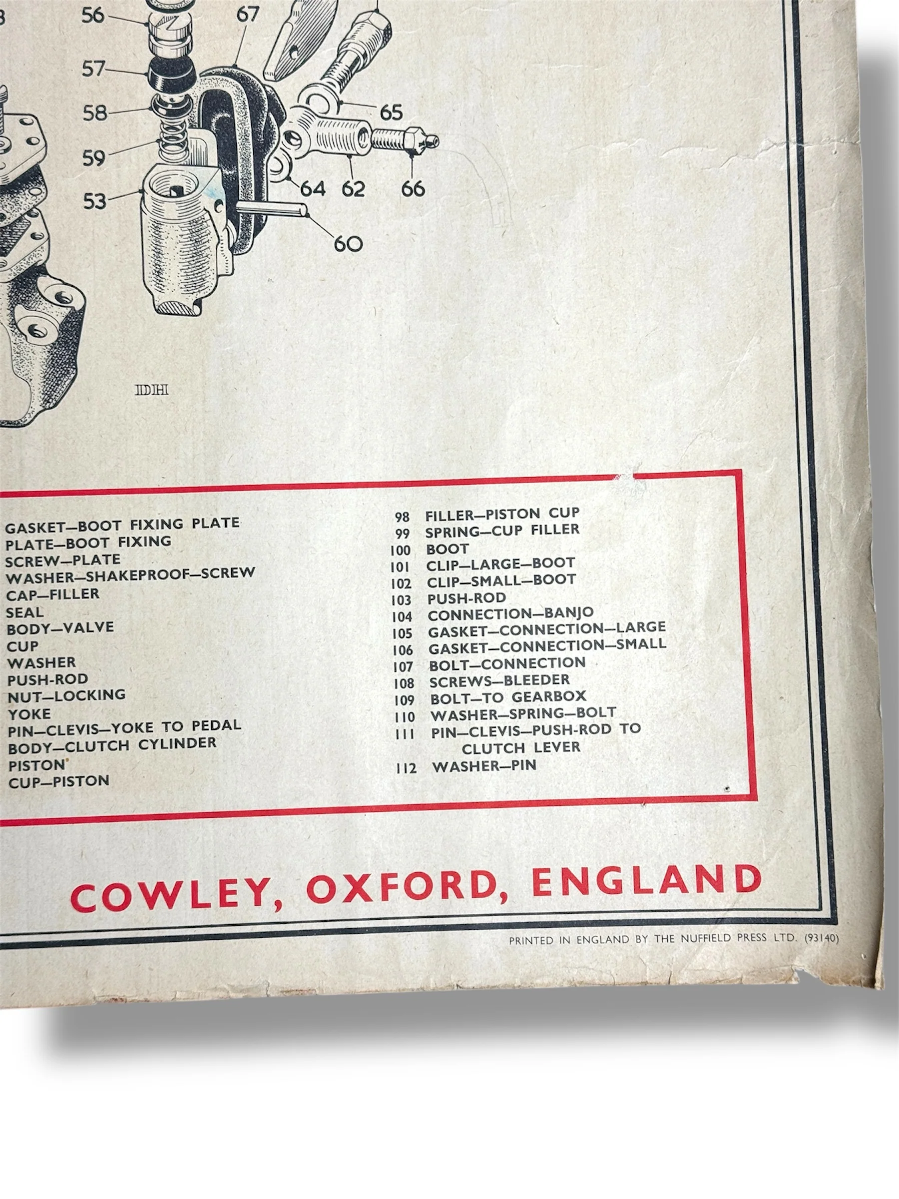 B.M.C. British Motor Corporation Educational Poster Circa 1950s - Image 3