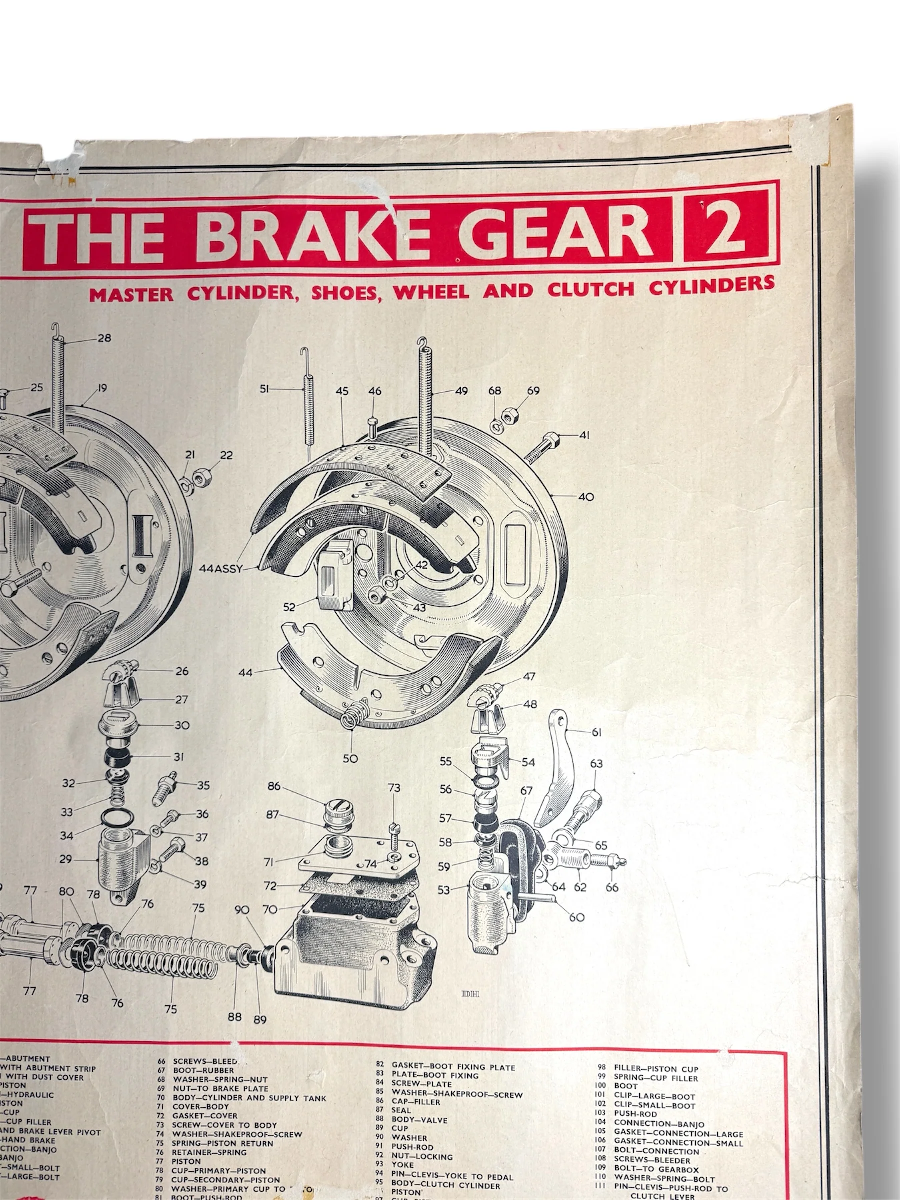 B.M.C. British Motor Corporation Educational Poster Circa 1950s - Image 5