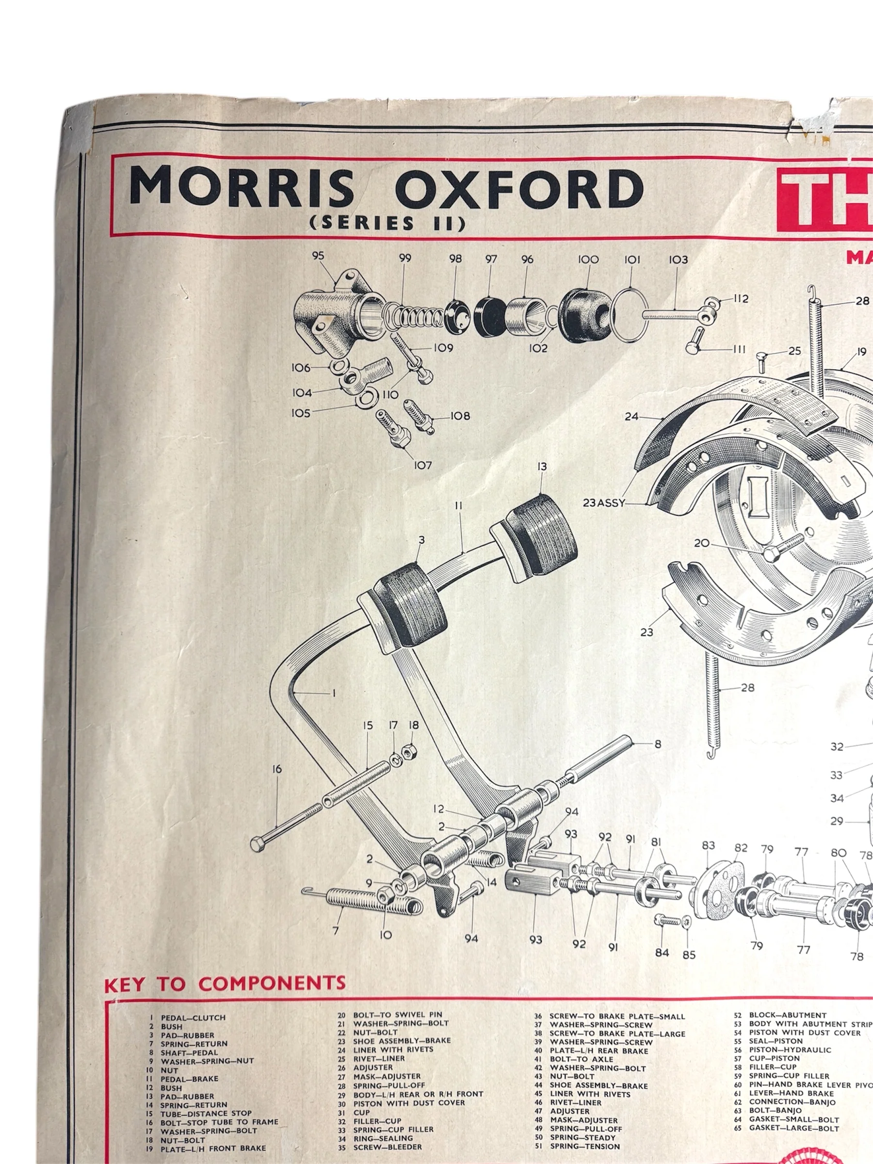 B.M.C. British Motor Corporation Educational Poster Circa 1950s - Image 6