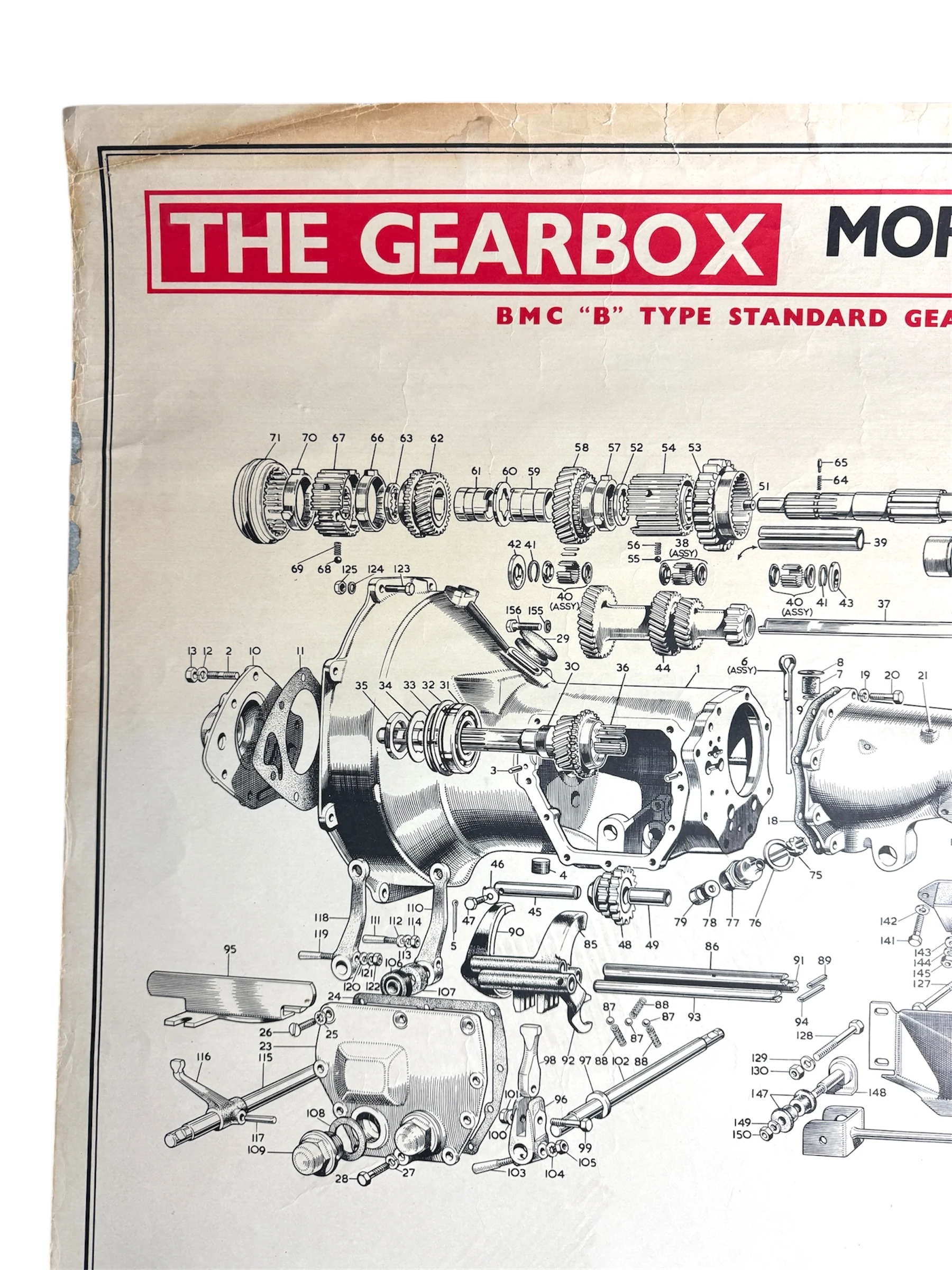 B.M.C. British Motor Corporation Educational Poster Circa 1950s - Image 3