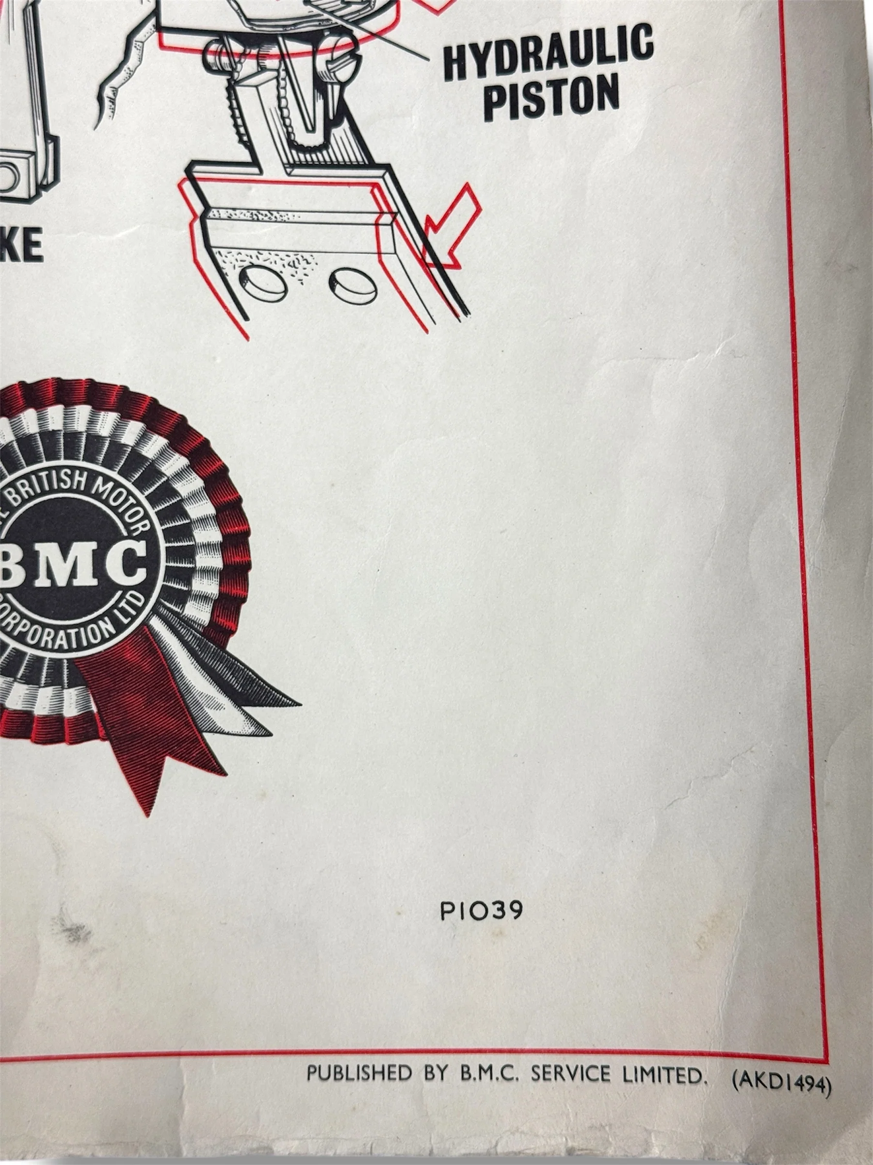 B.M.C. British Motor Corporation Educational Poster Circa 1950s - Image 9