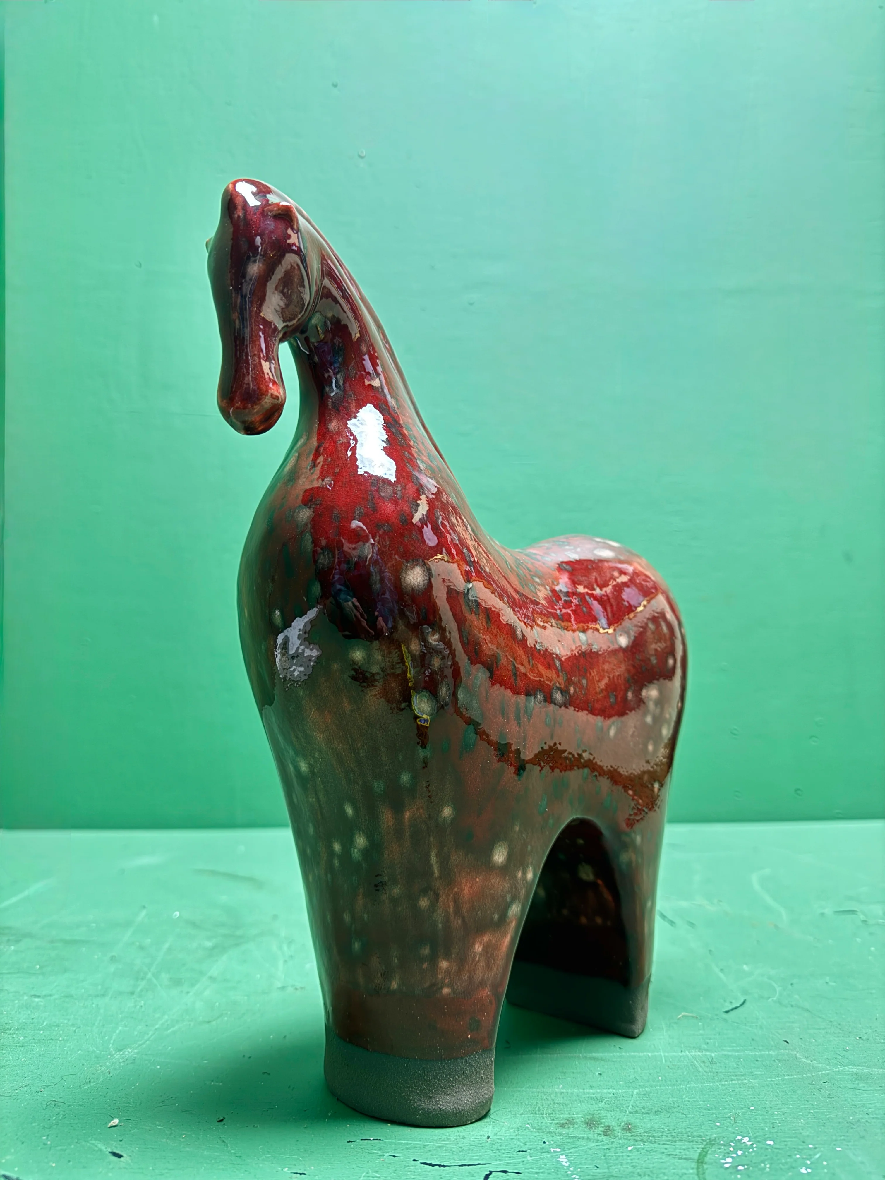 Ceramic Horses By Renowned Design Ceramicist Saliha Kartal - Image 3