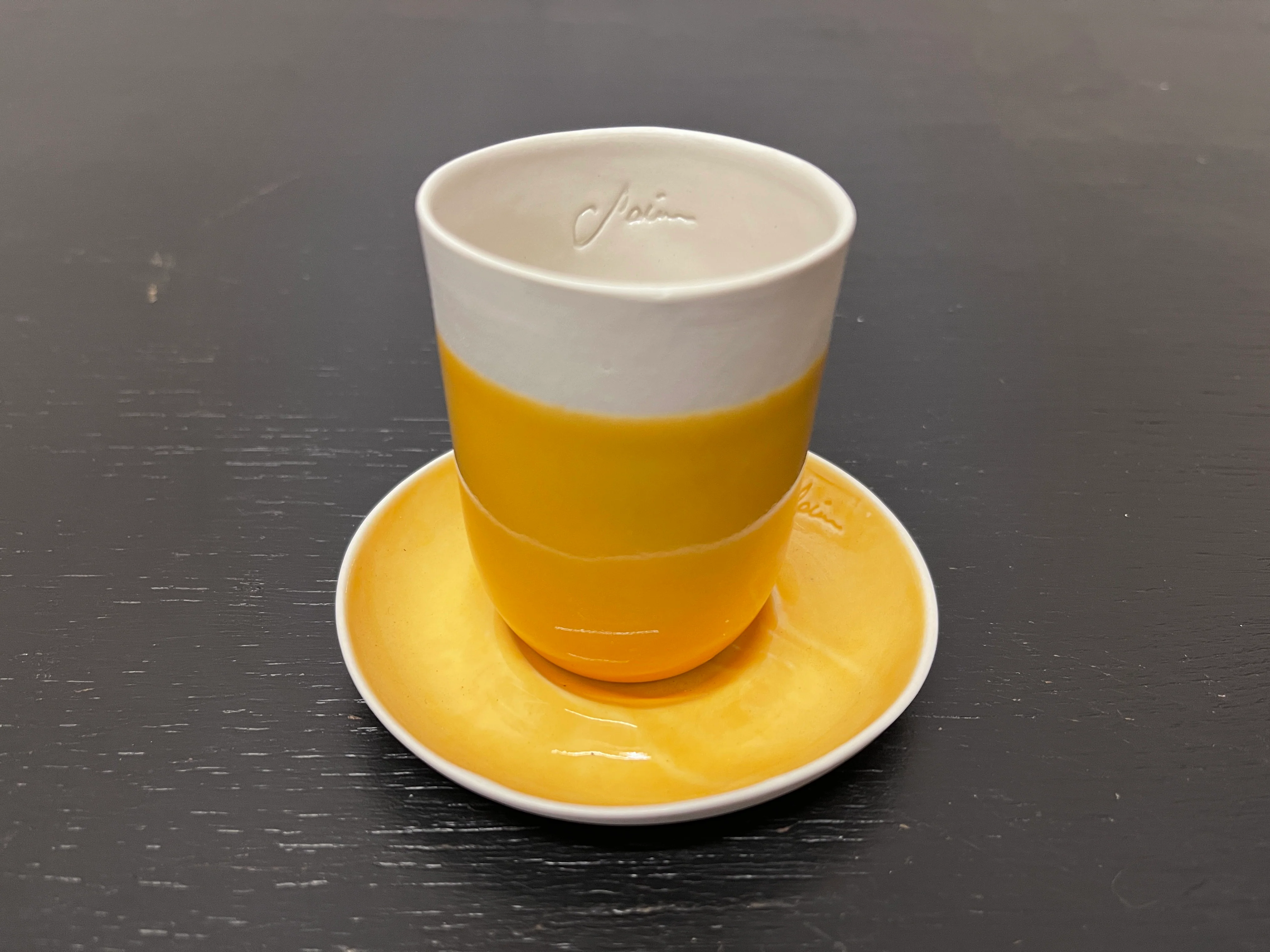 Hand Made Turkish Coffee / Espresso Cups By Renowned Design Ceramicist Saliha Kartal - Image 5