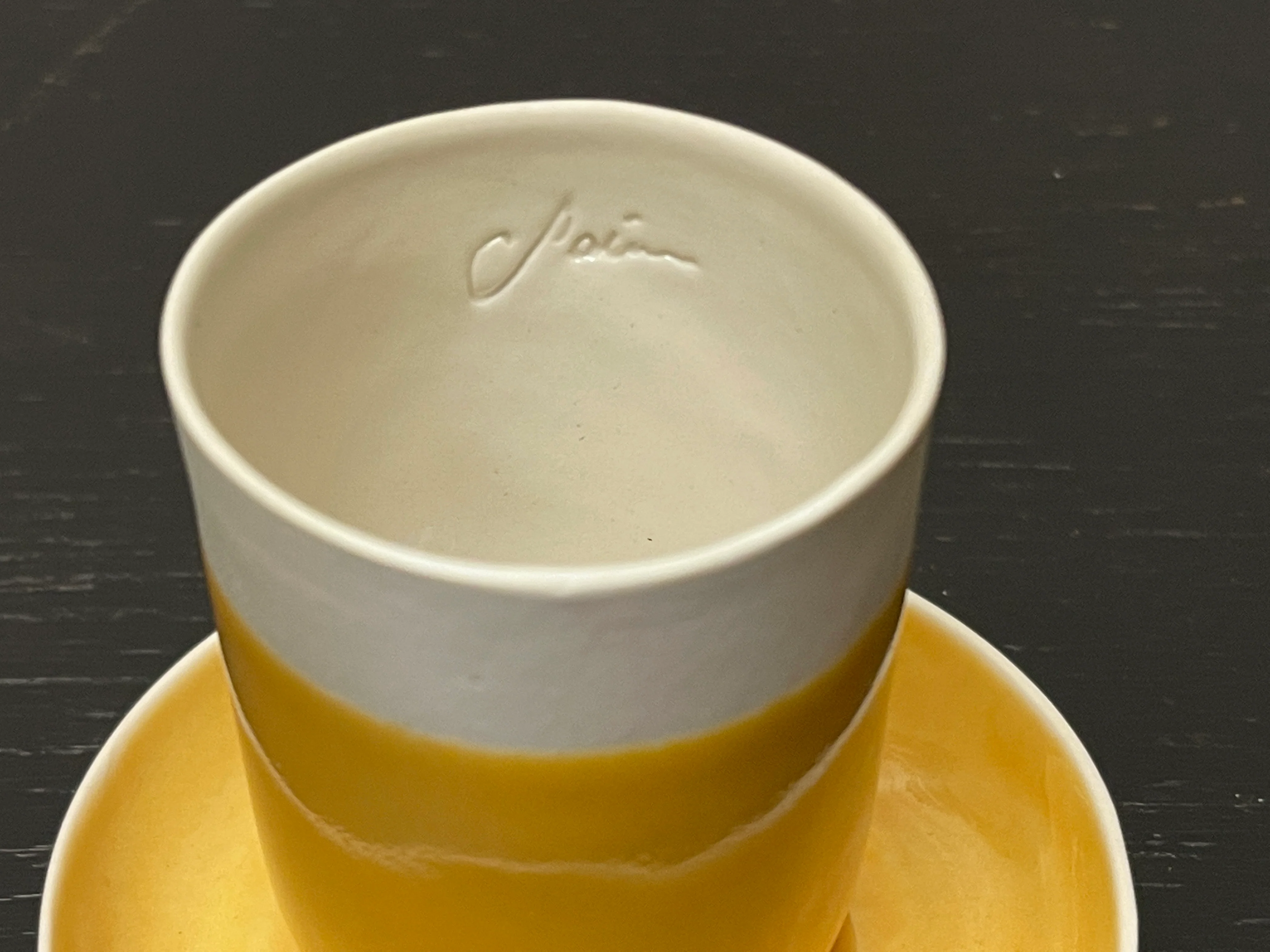 Hand Made Turkish Coffee / Espresso Cups By Renowned Design Ceramicist Saliha Kartal - Image 7
