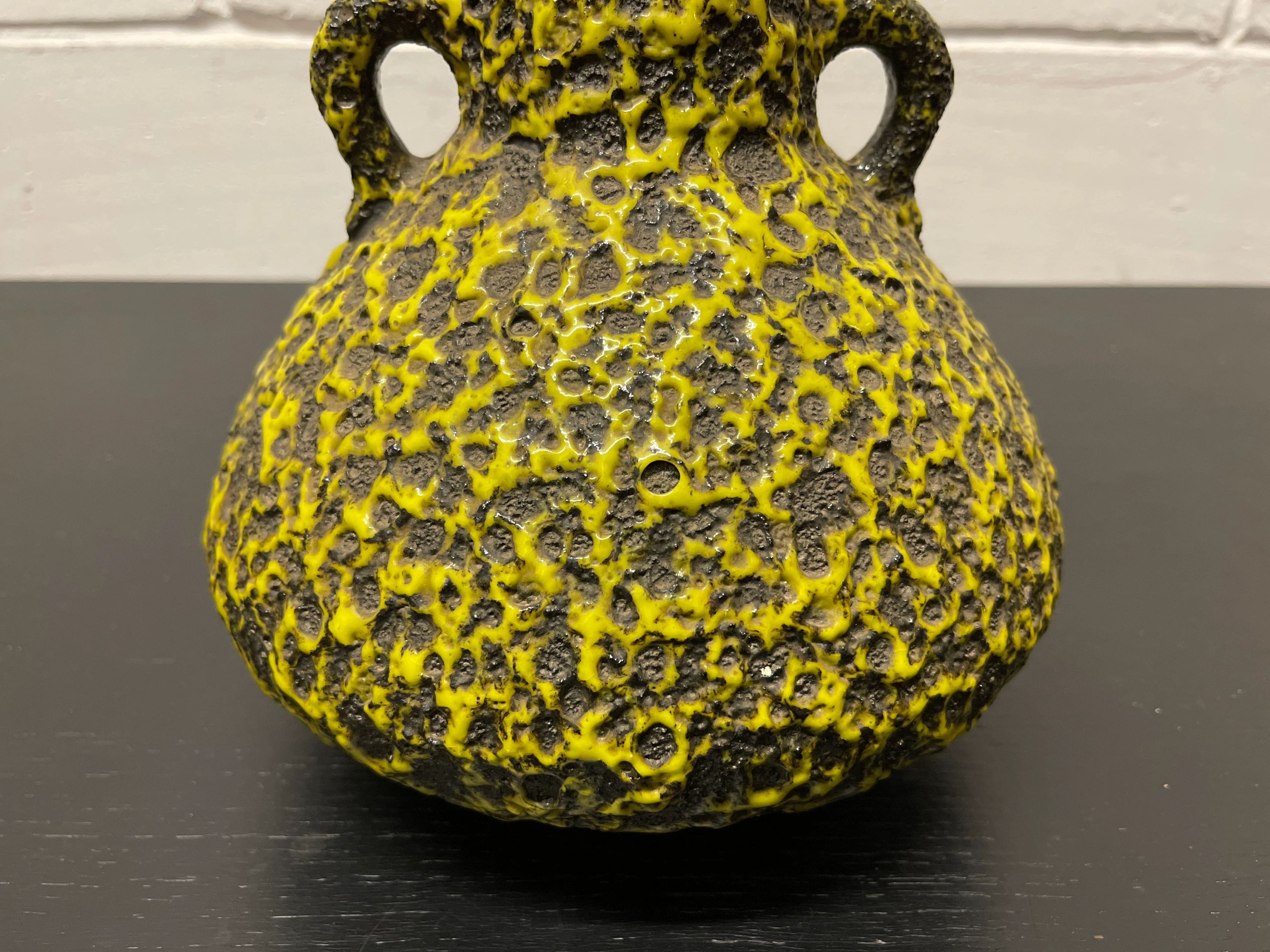 1960s West German Pottery Fat Lava Vase By Japecco 62/30 - Image 3