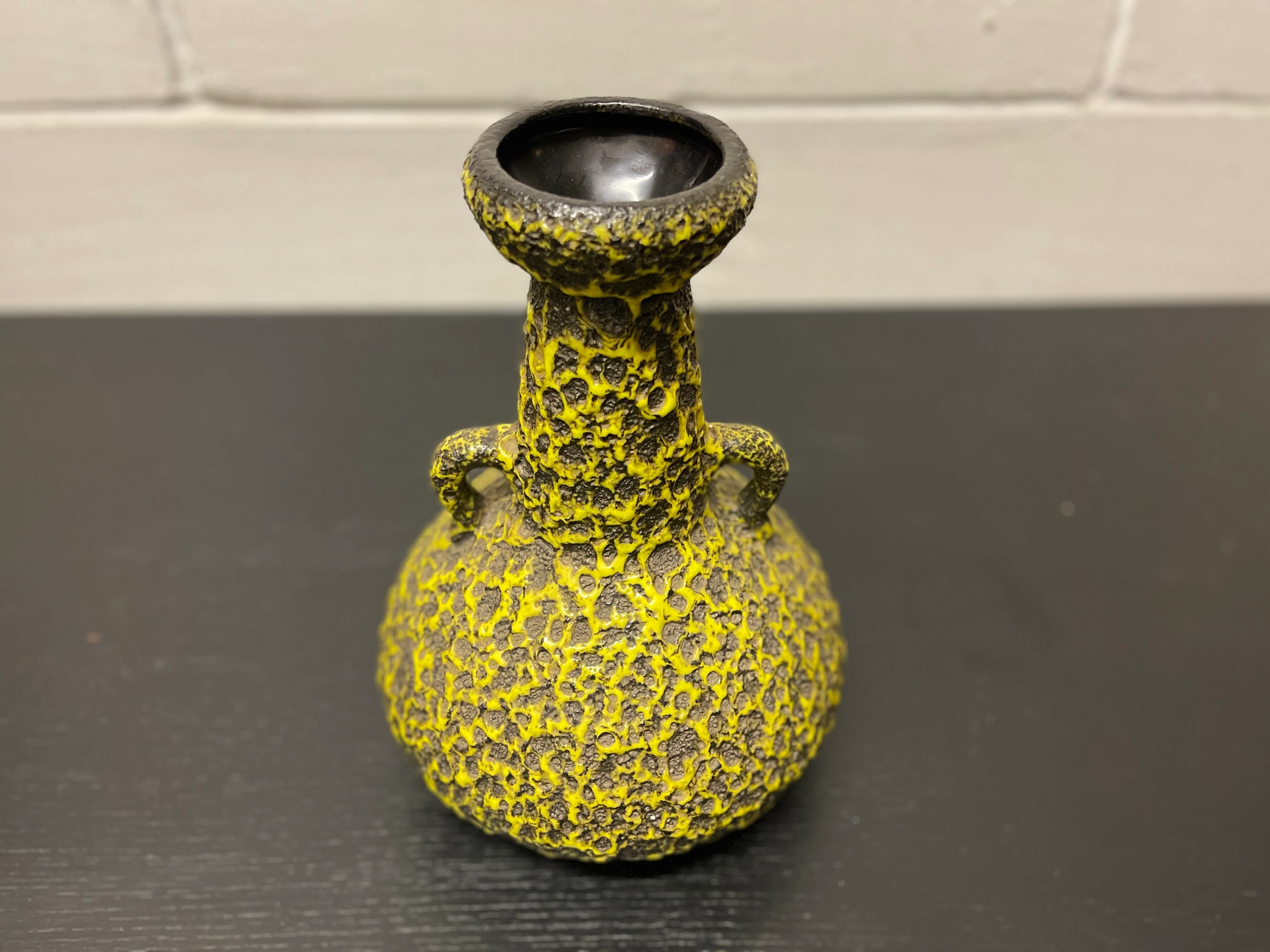 1960s West German Pottery Fat Lava Vase By Japecco 62/30 - Image 4