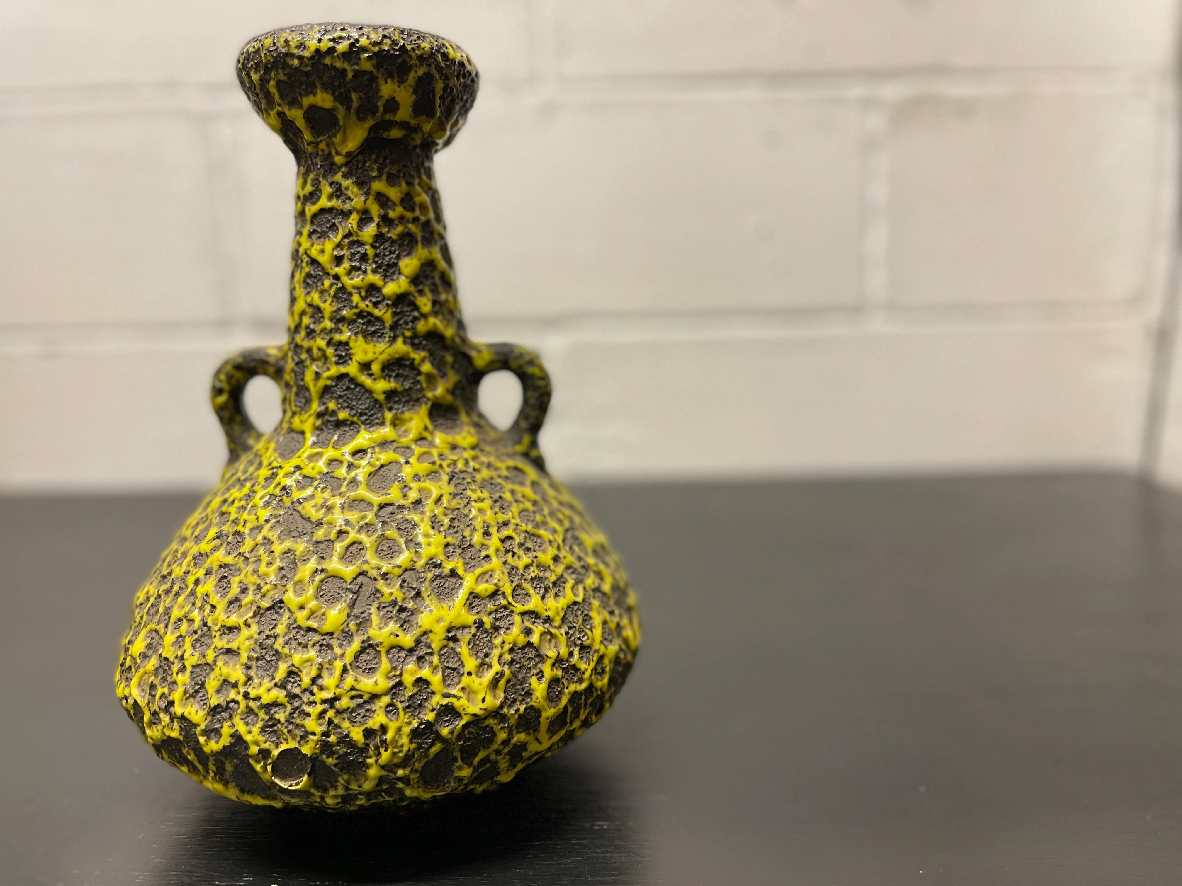 1960s West German Pottery Fat Lava Vase By Japecco 62/30 - Image 8