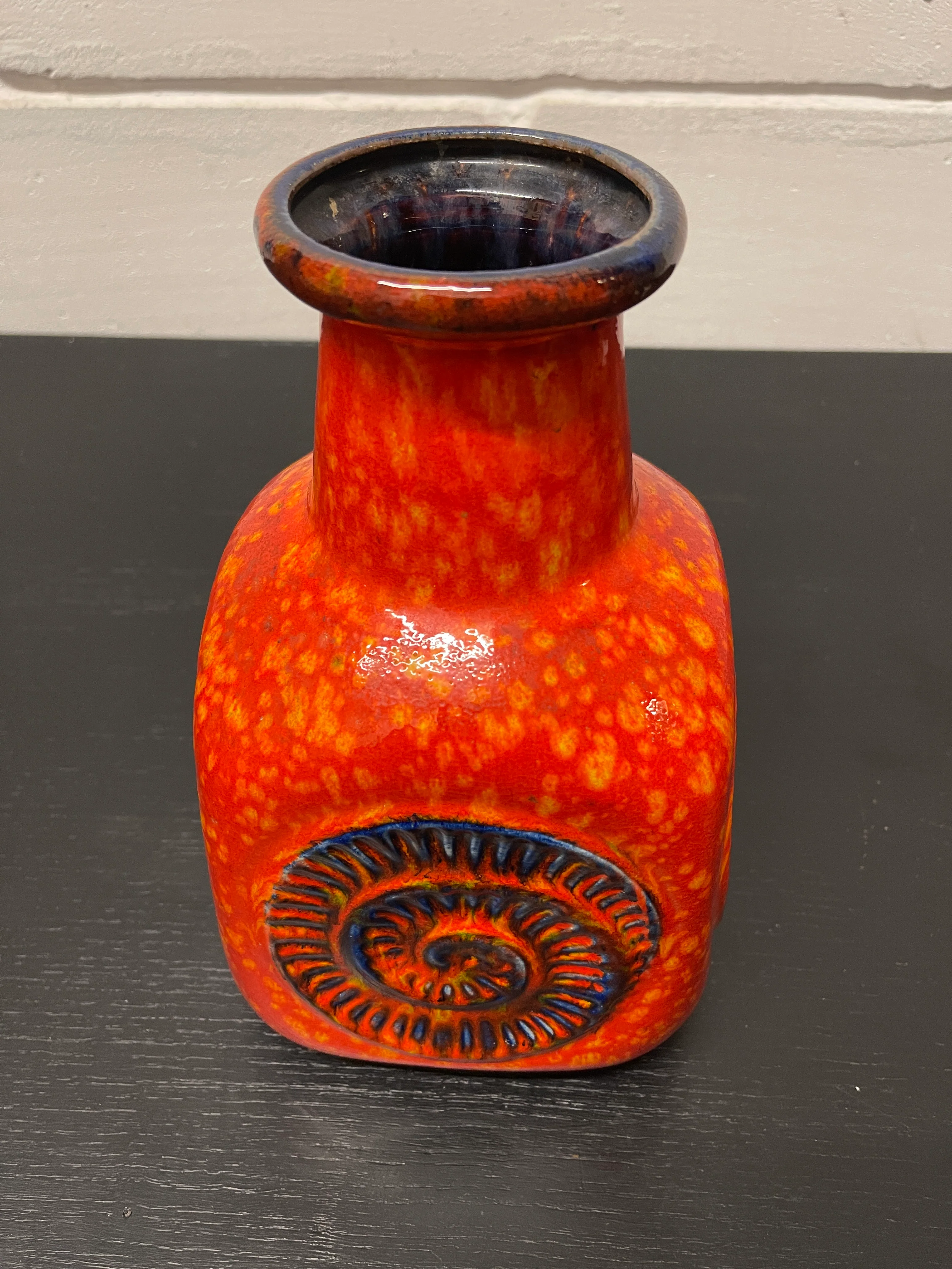 1960s West German Pottery Fossil Vase By Bay 80/25 - Image 4